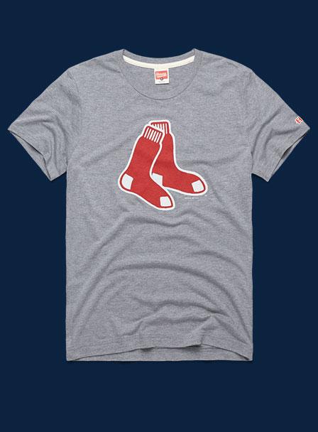 MLB x Grateful Dead x Red Sox T-Shirt from Homage. | Ash | Vintage Apparel from Homage.