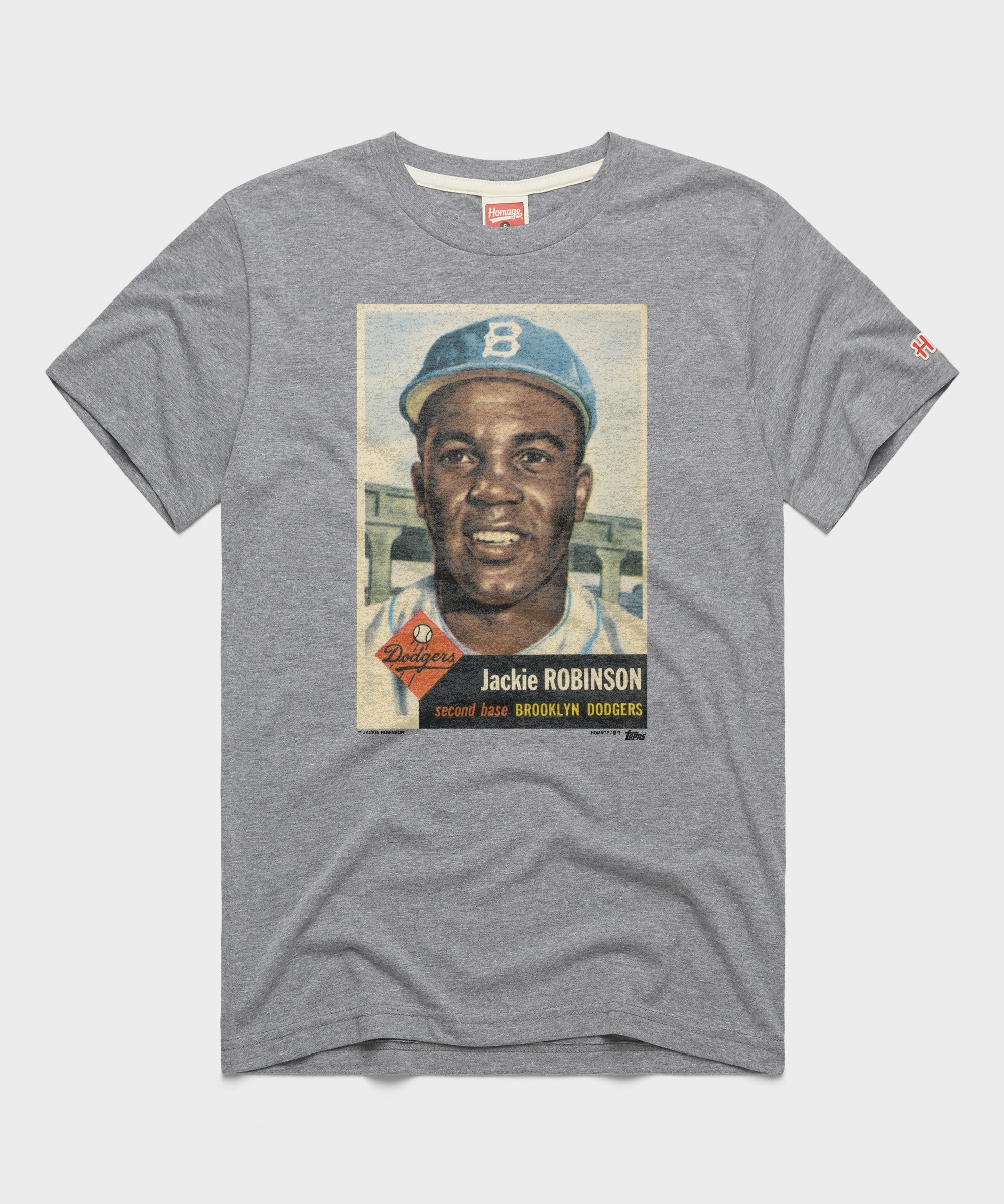 1953 Topps Baseball Jackie Robinson Dodgers T-Shirt | Officially ...