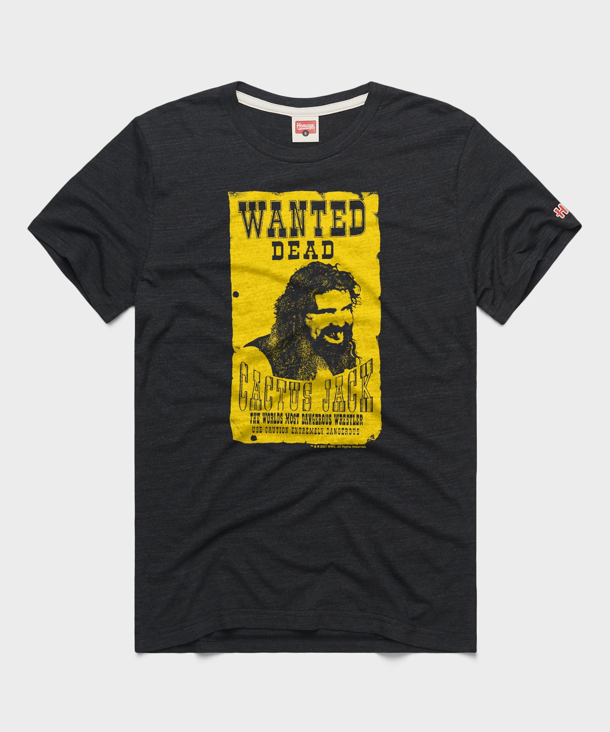 Cactus Jack Wanted Dead | Retro WWE Wrestling T-Shirt – HOMAGE