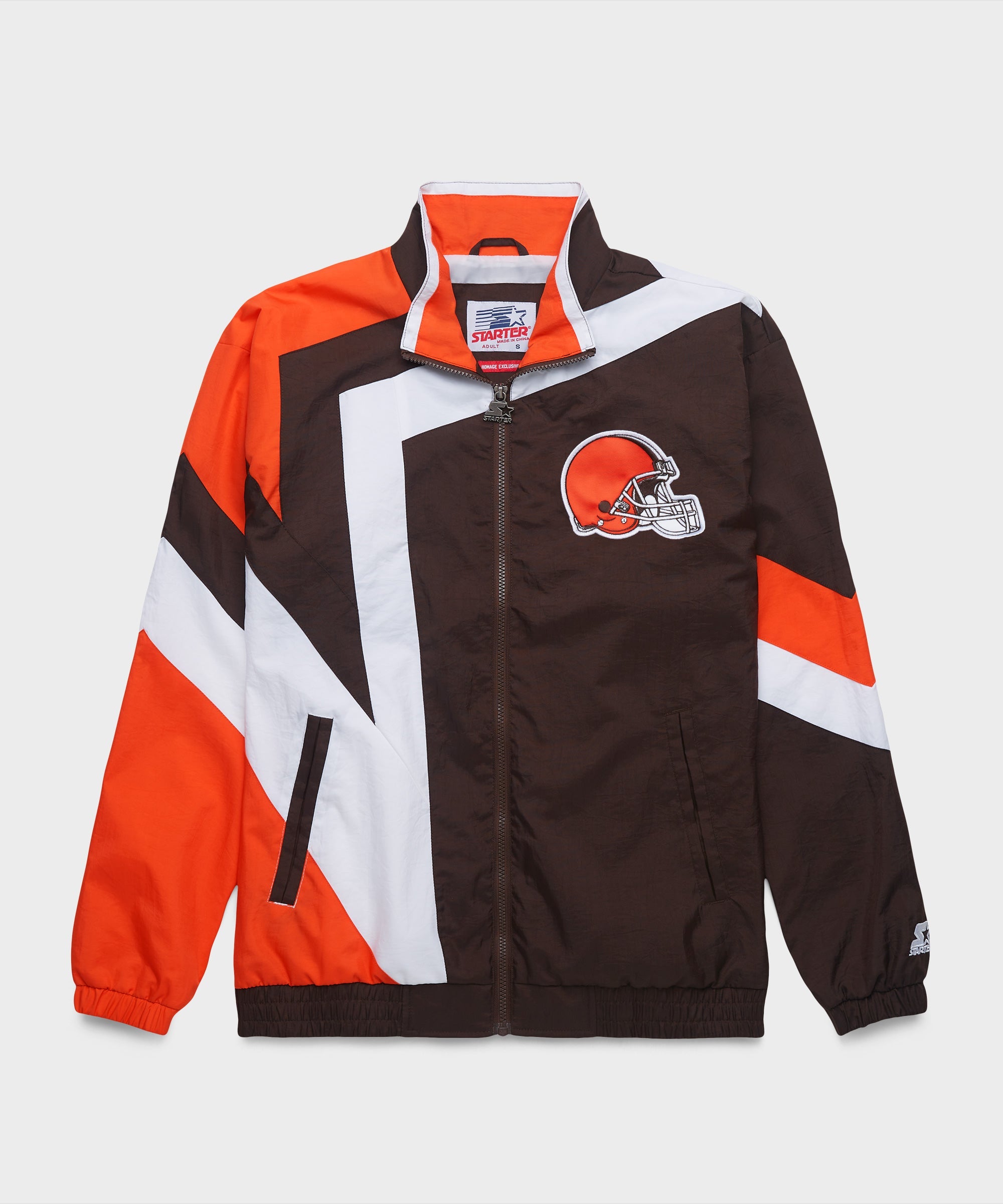 HOMAGE x Starter Browns Windbreaker | Retro NFL Jacket