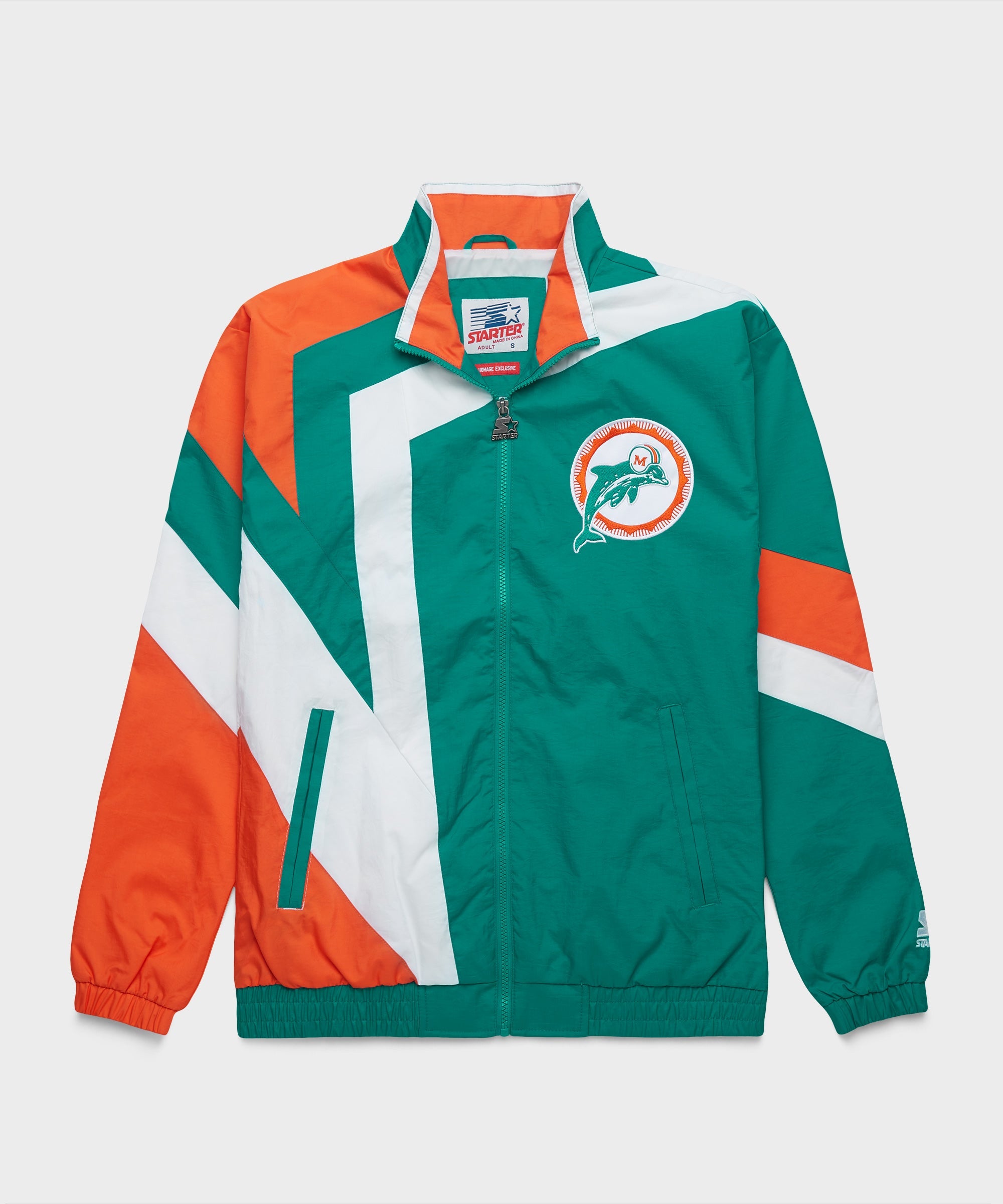 HOMAGE x Starter Dolphins Windbreaker | Retro NFL Jacket