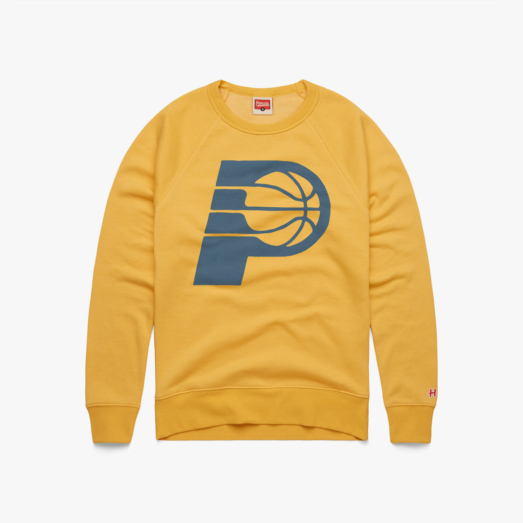 Indiana Pacers Logo Crewneck | Men's NBA Sweatshirt - HOMAGE