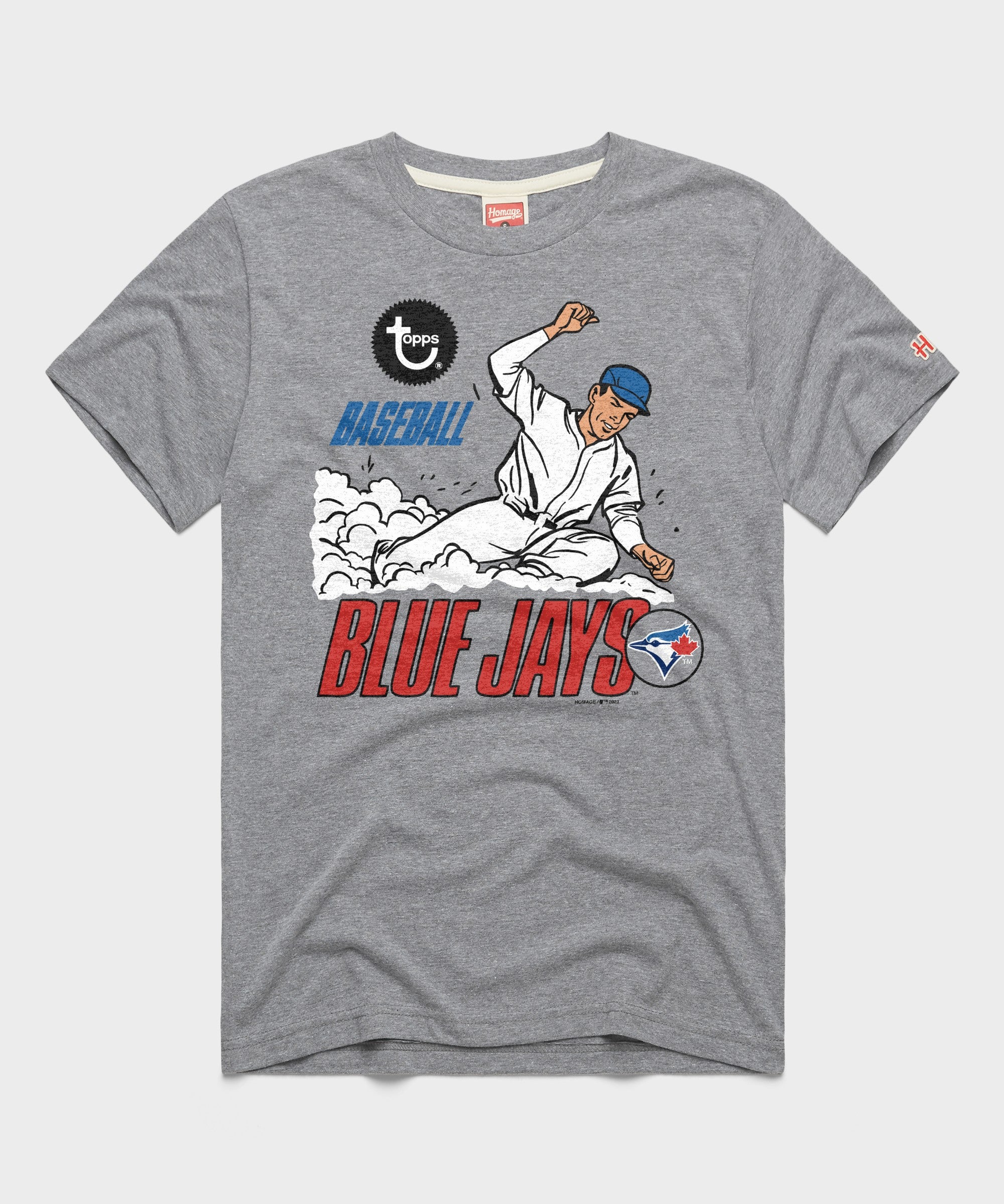 トロントブルージェイズ HOMAGE TOPPSコラボ Tシャツ MLB x Topps Toronto Blue Jays | Retro Blue Jays Playing Card T