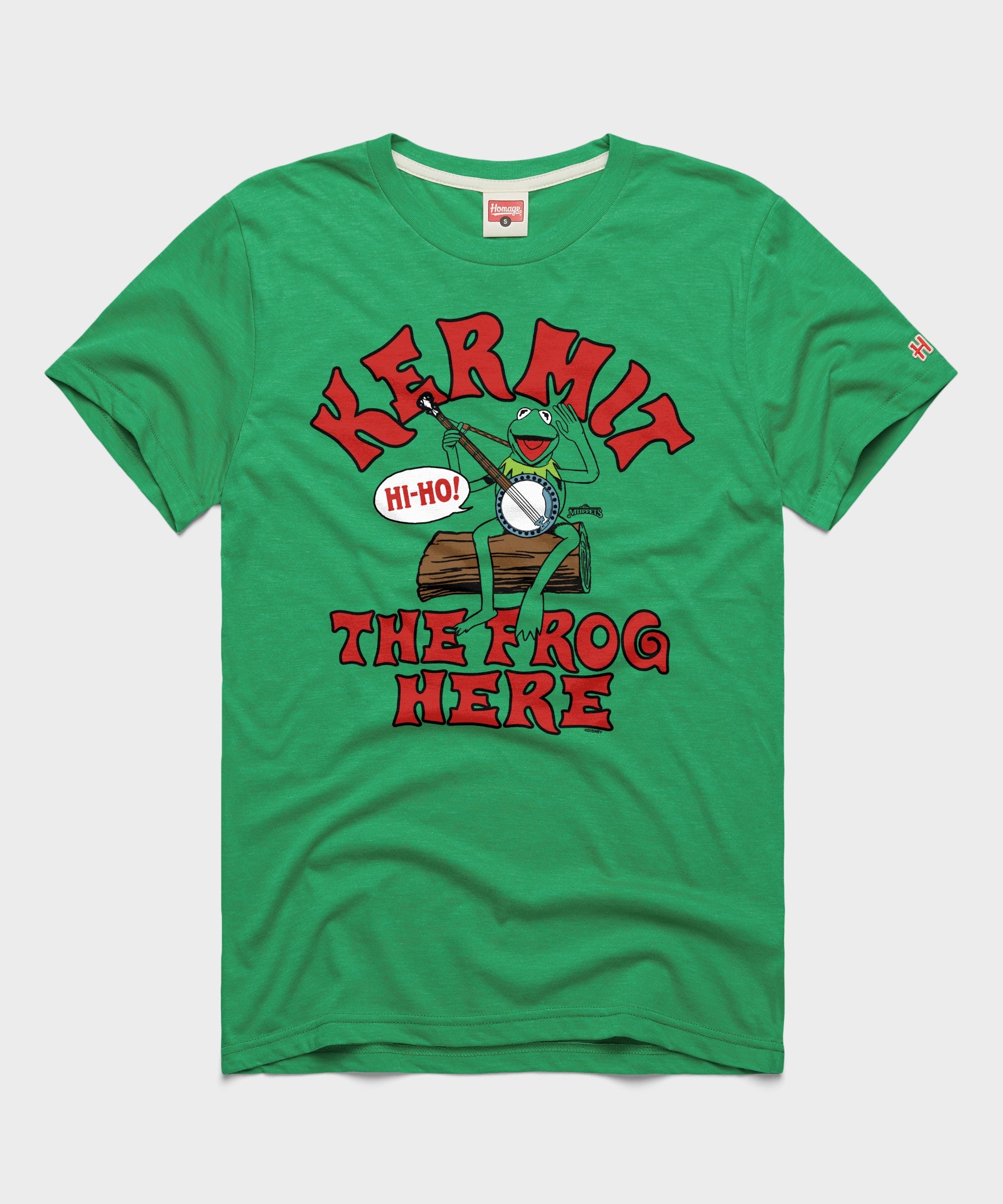 Muppets Kermit The Frog Here T-Shirt | Retro Muppets T-Shirt – HOMAGE
