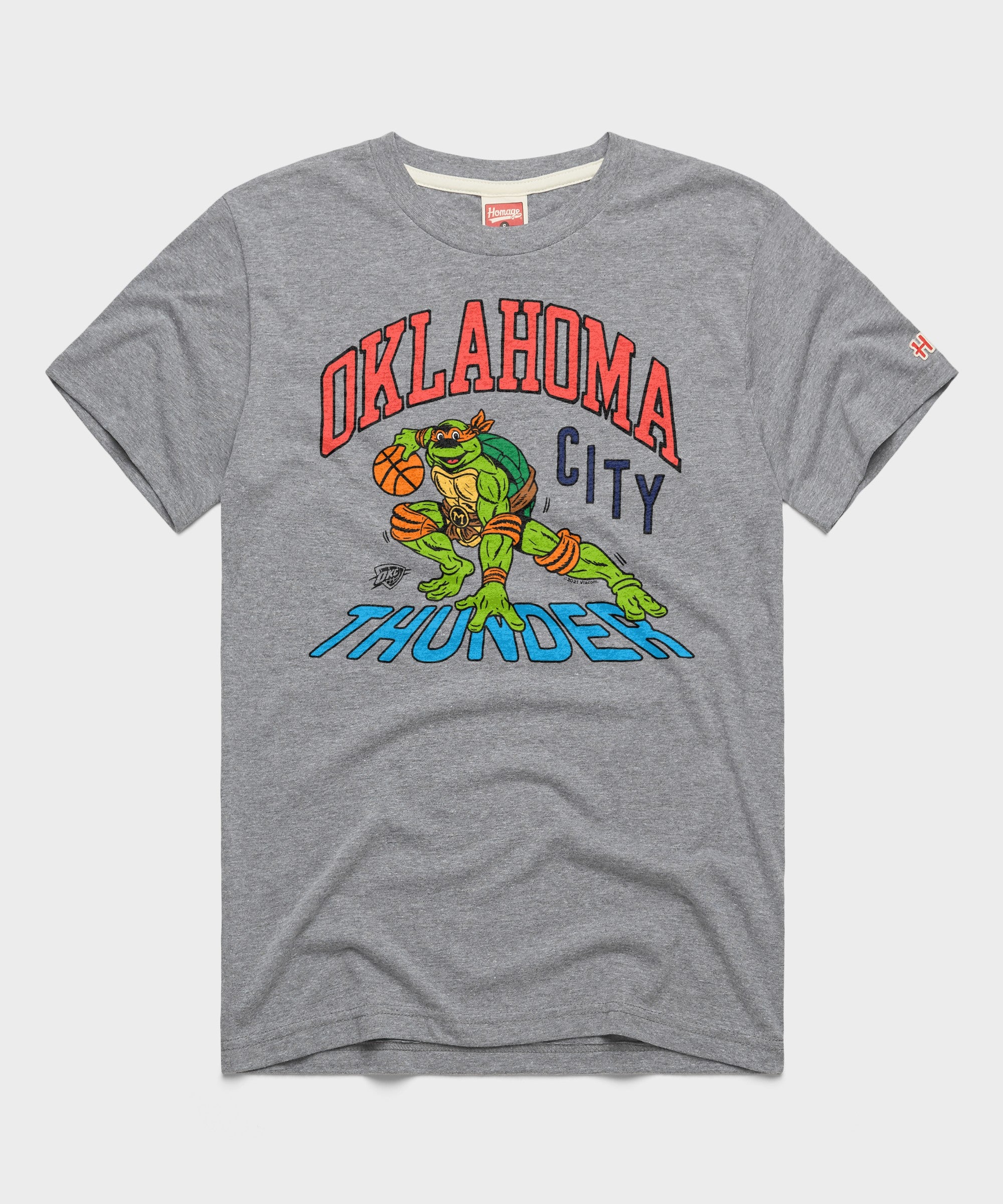 TMNT Michelangelo X Oklahoma City Thunder | Men's TMNT NBA Team T