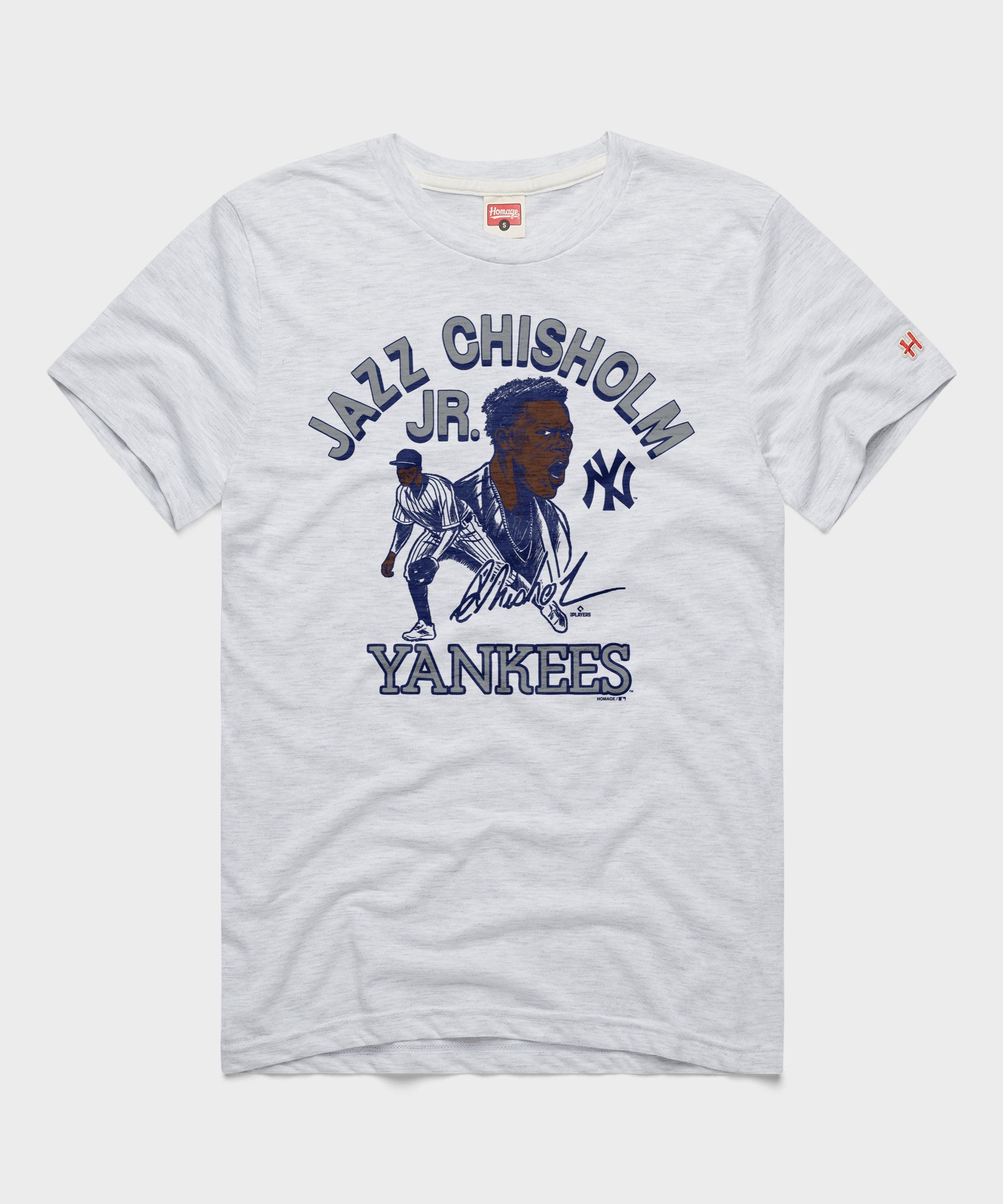 Yankees Jazz Chisholm Jr. Signature | Retro Yankees MLB T-Shirt