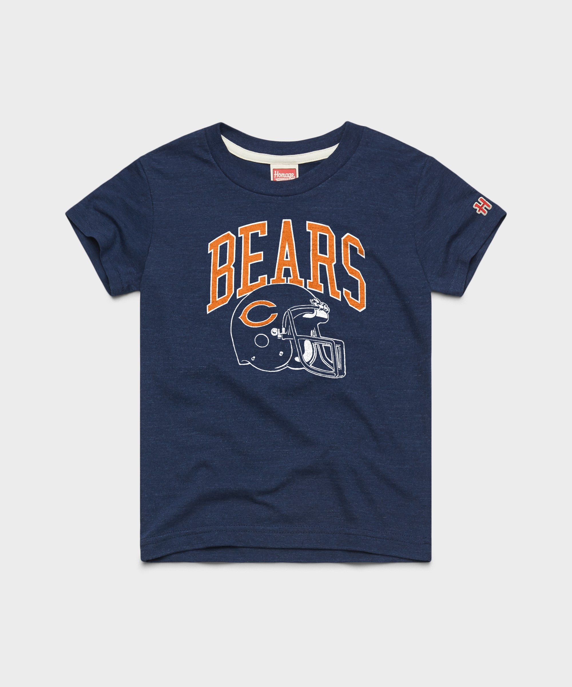 Youth Chicago Bears Helmet Retro Youth T-Shirt from Homage