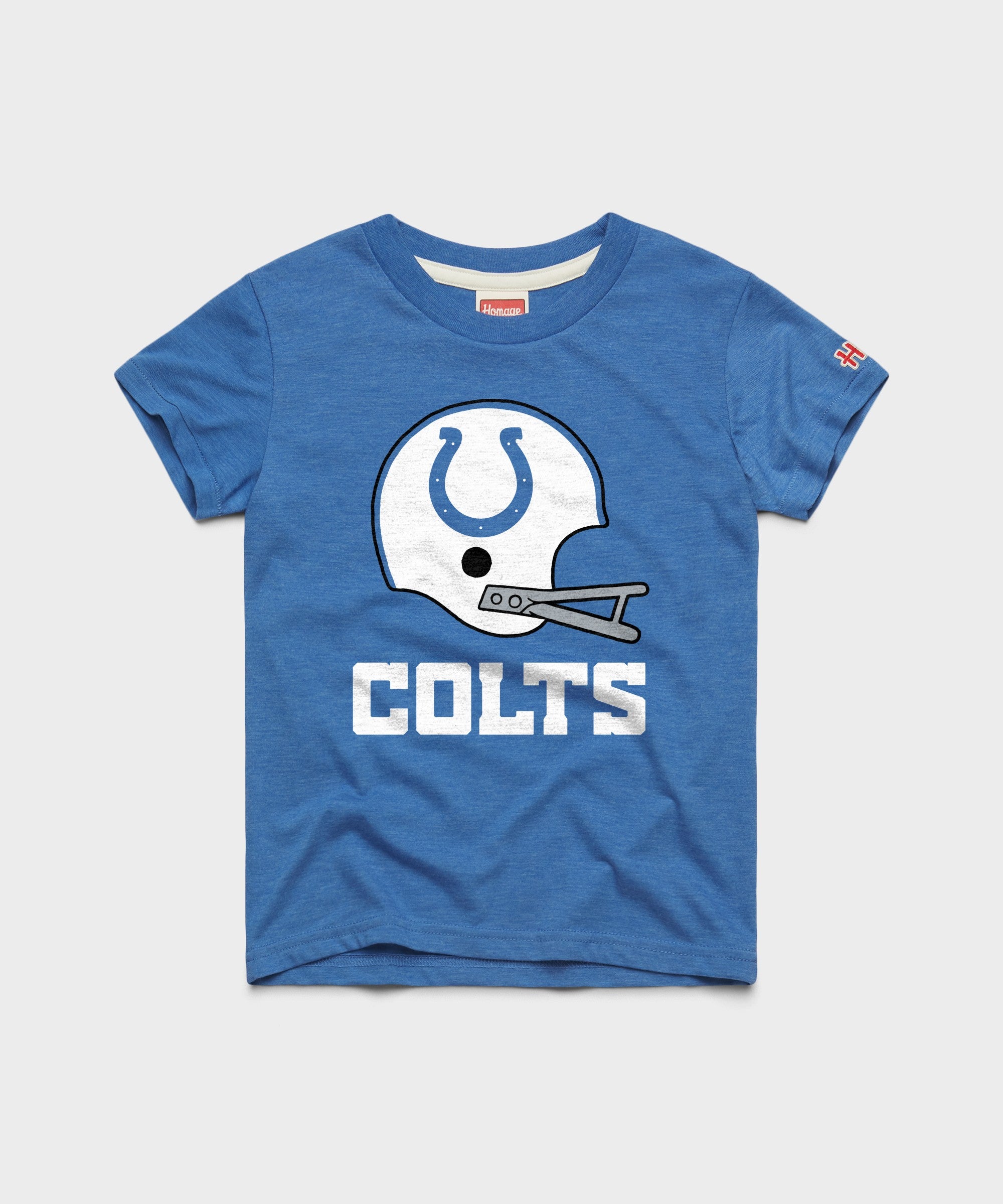Youth Indianapolis Colts Big Helmet Youth T-Shirt from Homage
