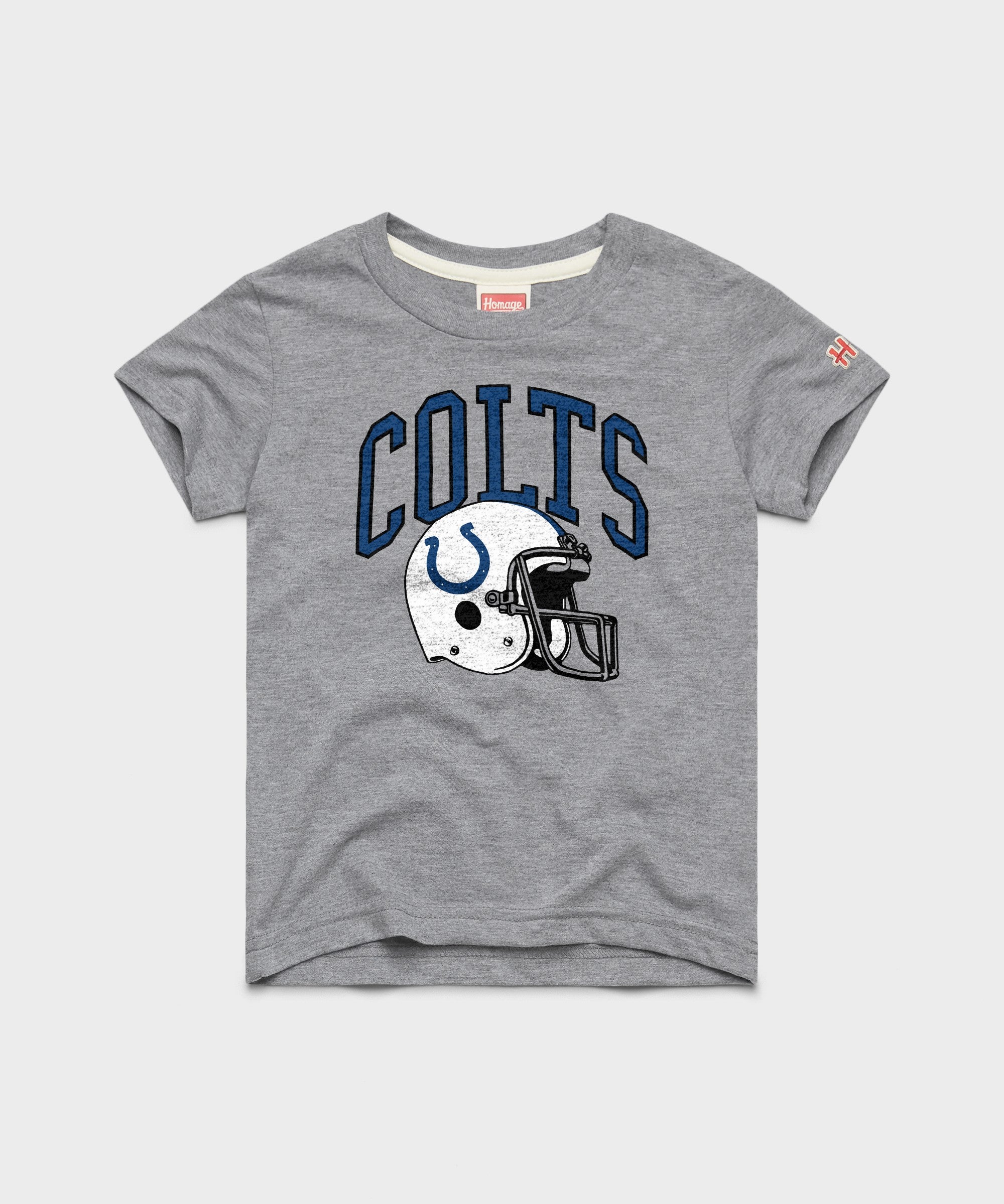 Youth Indianapolis Colts Helmet Youth T-Shirt from Homage