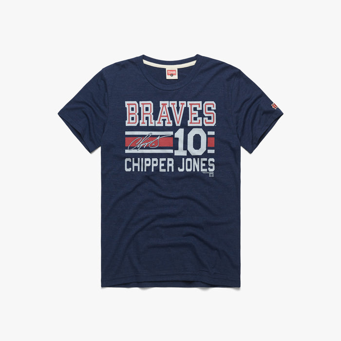 Braves Chipper Jones Signature Jersey