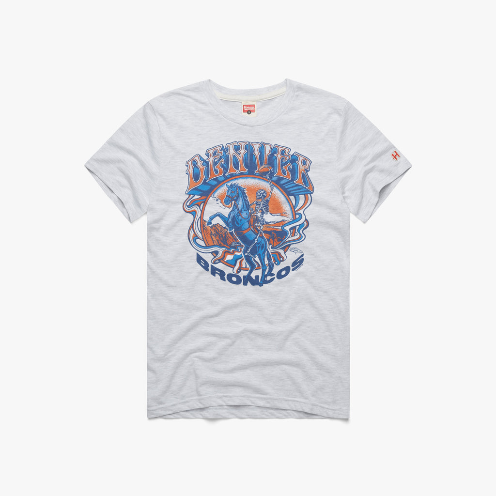 Denver Broncos Helmet Retro  Vintage Denver Broncos T-Shirt – HOMAGE