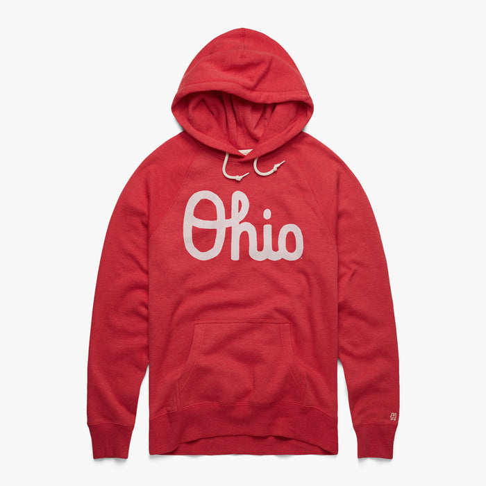 Script Ohio Hoodie in Red