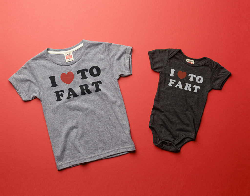 From little leaguers to lifelong fans, the “I ♥ TO FART” classic t-shirt is built for every generation with Legendary Comfort™.
