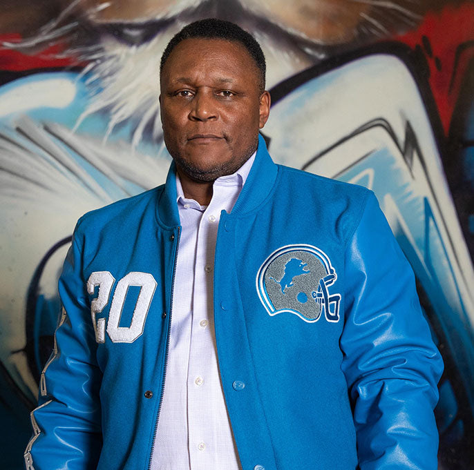 HOMAGE X STARTER BARRY SANDERS GOAT JACKET