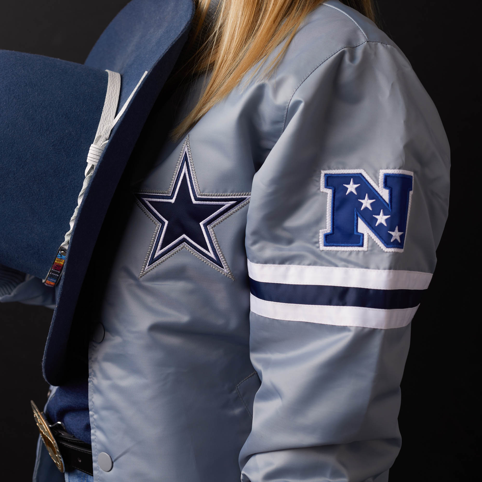 Starter Dallas Cowboys Classic Satin Mens Jacket White Blue LS3CW974 – Shoe  Palace