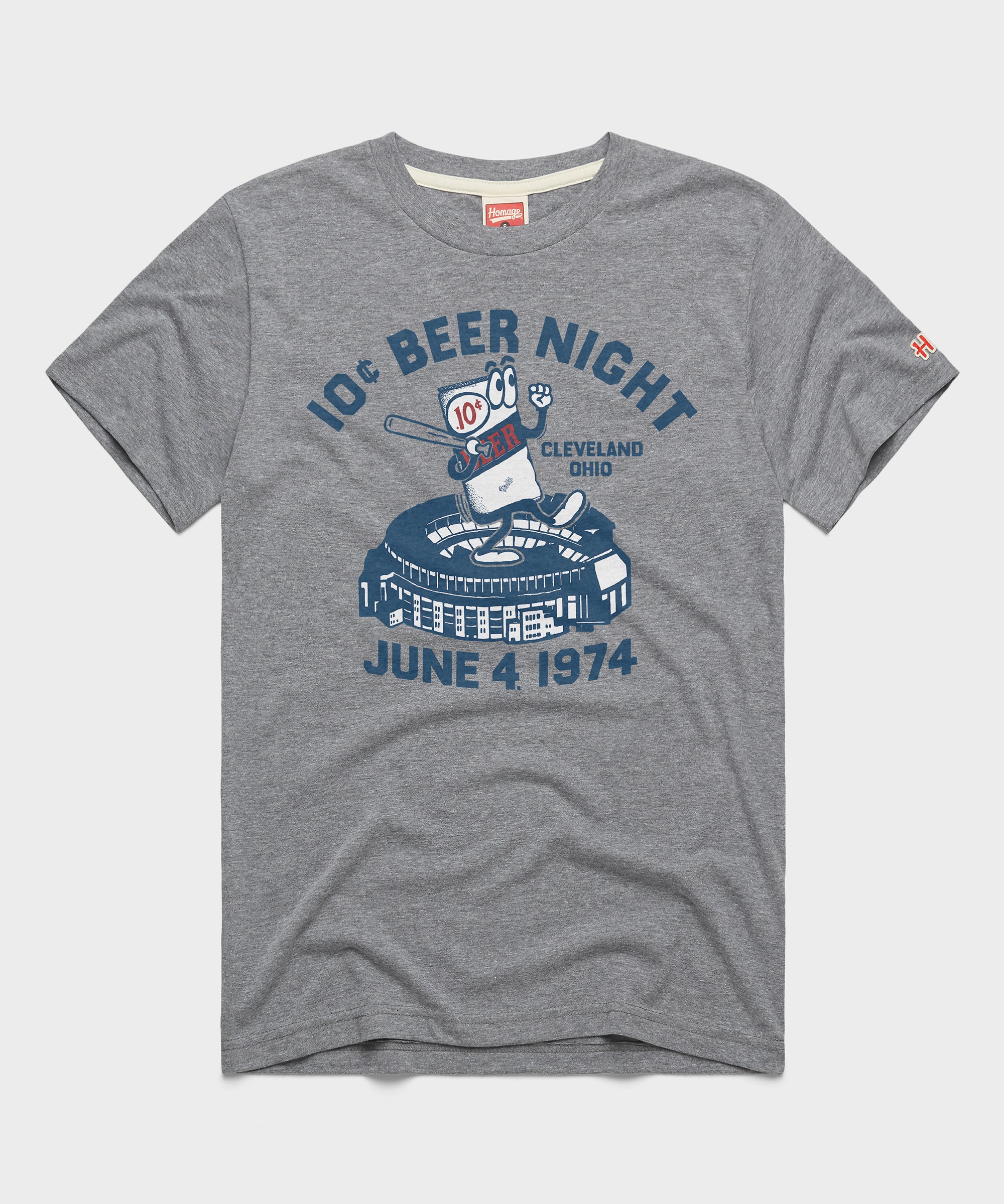 10 Cent Beer Night Cleveland Ohio Grey