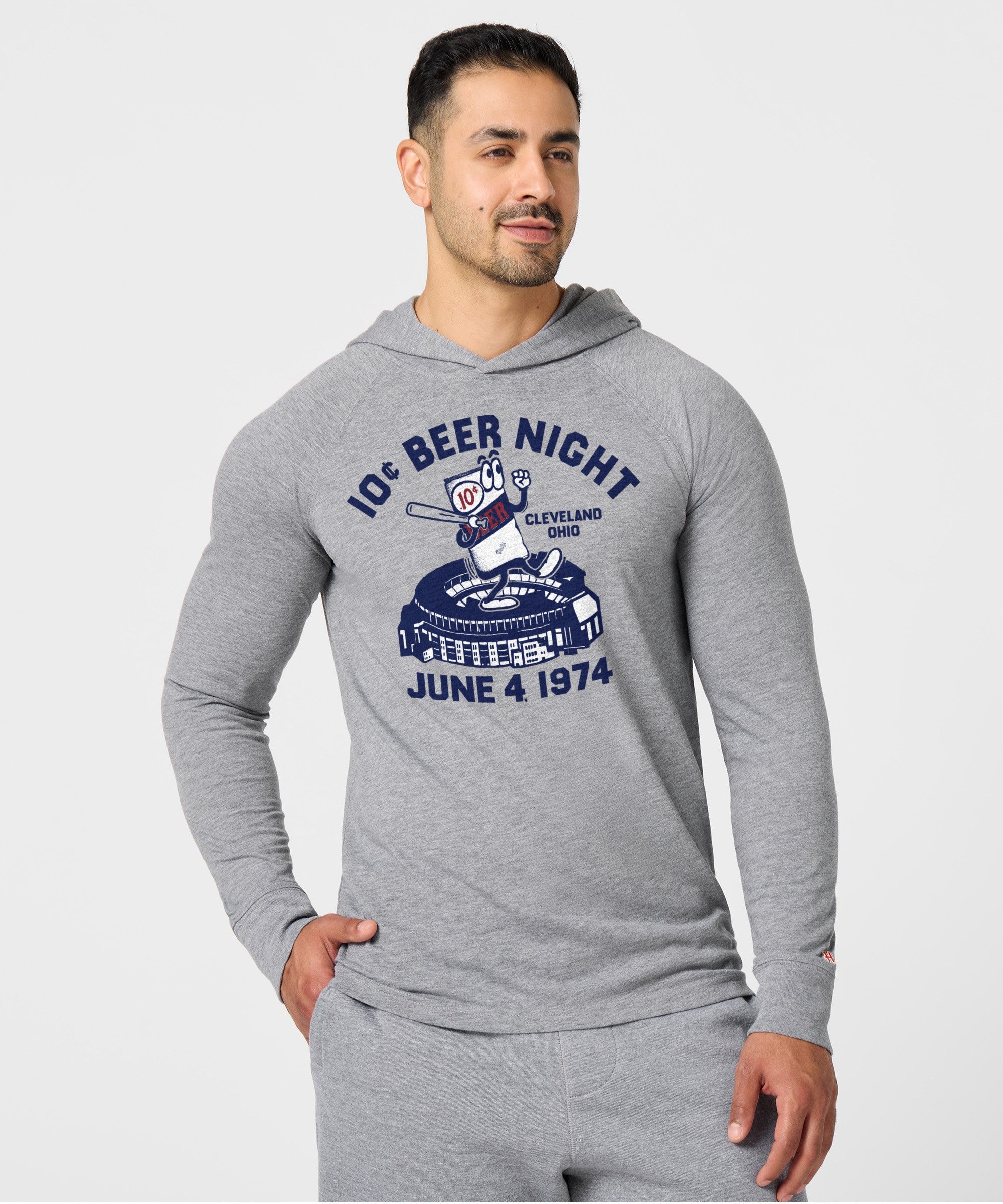 10 Cent Beer Night Cleveland Ohio Lightweight Hoodie