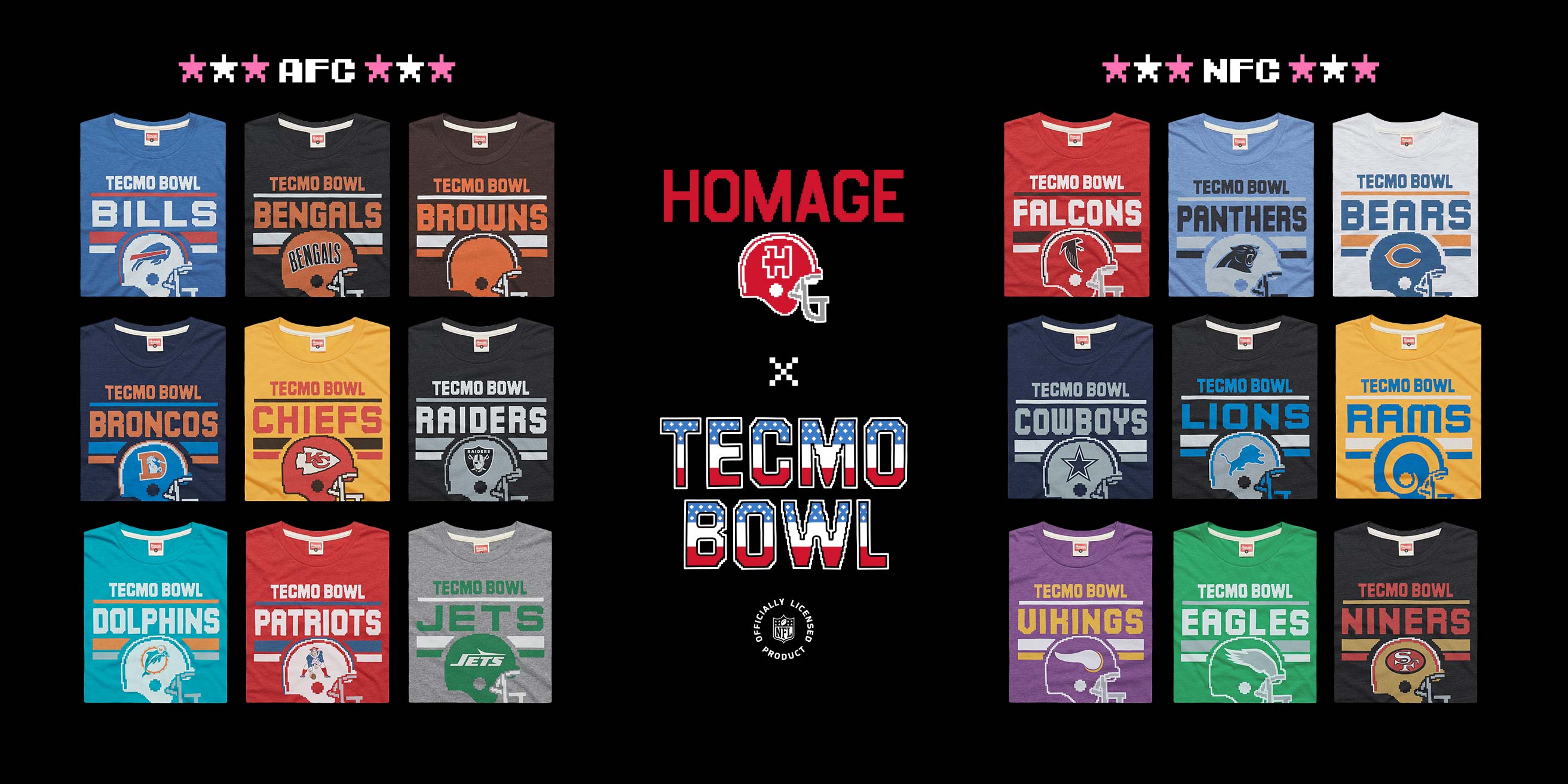 Photo of Tecmo Bowl t-shirts