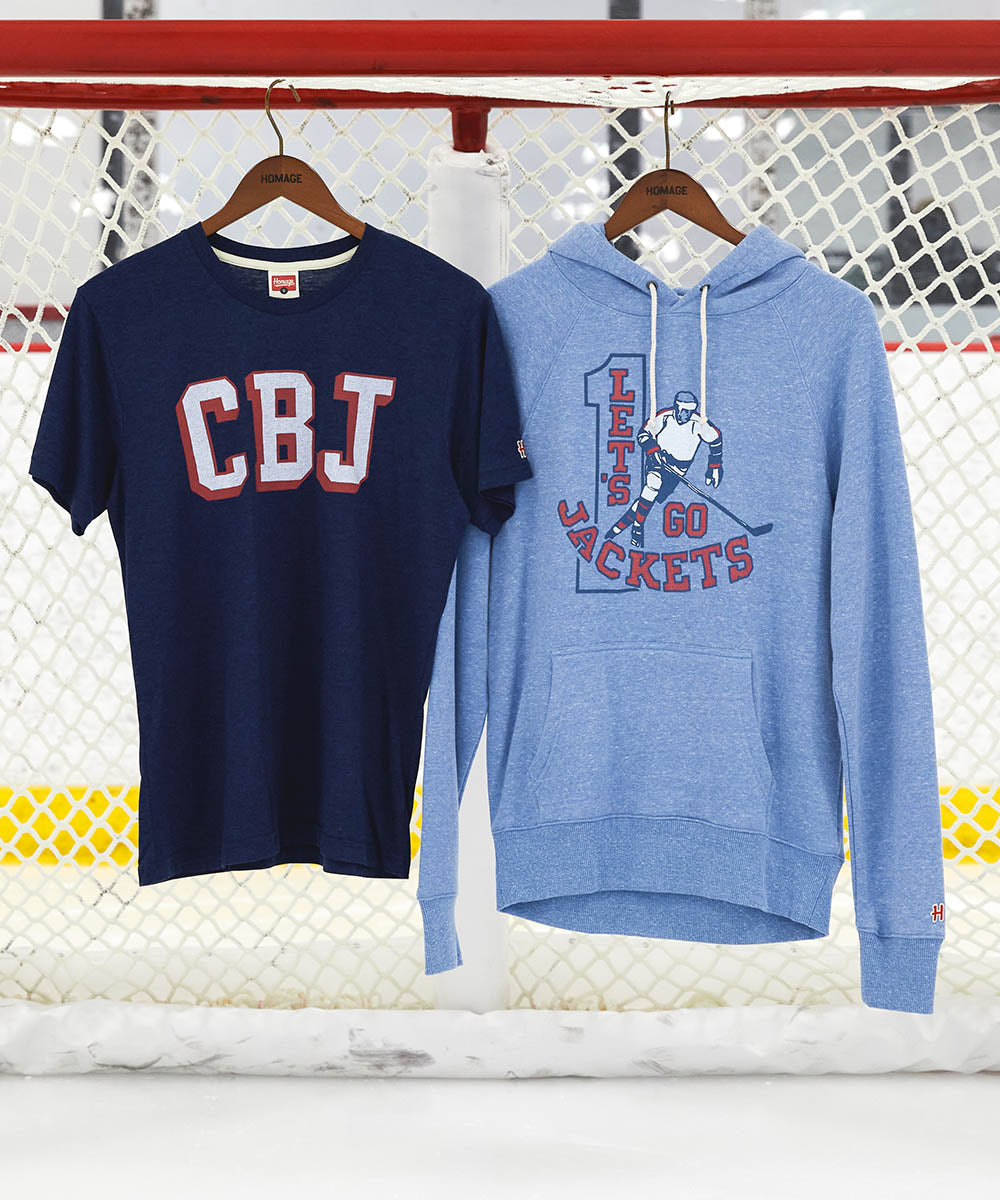 Homage's Columbus Blue Jackets Gear.