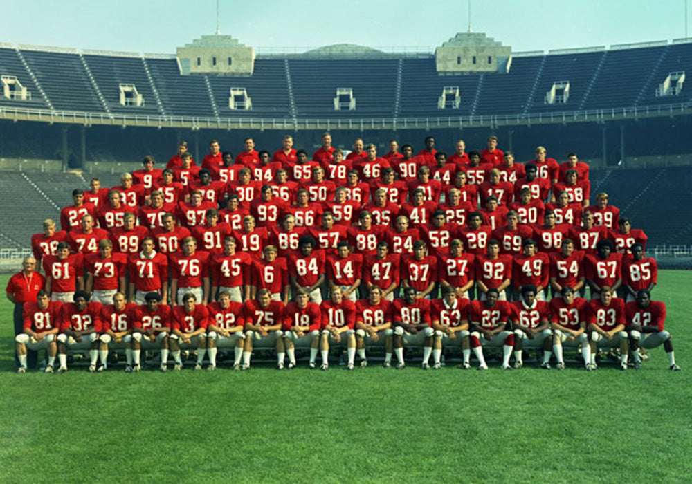 1969 Ohio State Buckeyes football team. Courtesy of The Ohio State University Archives.