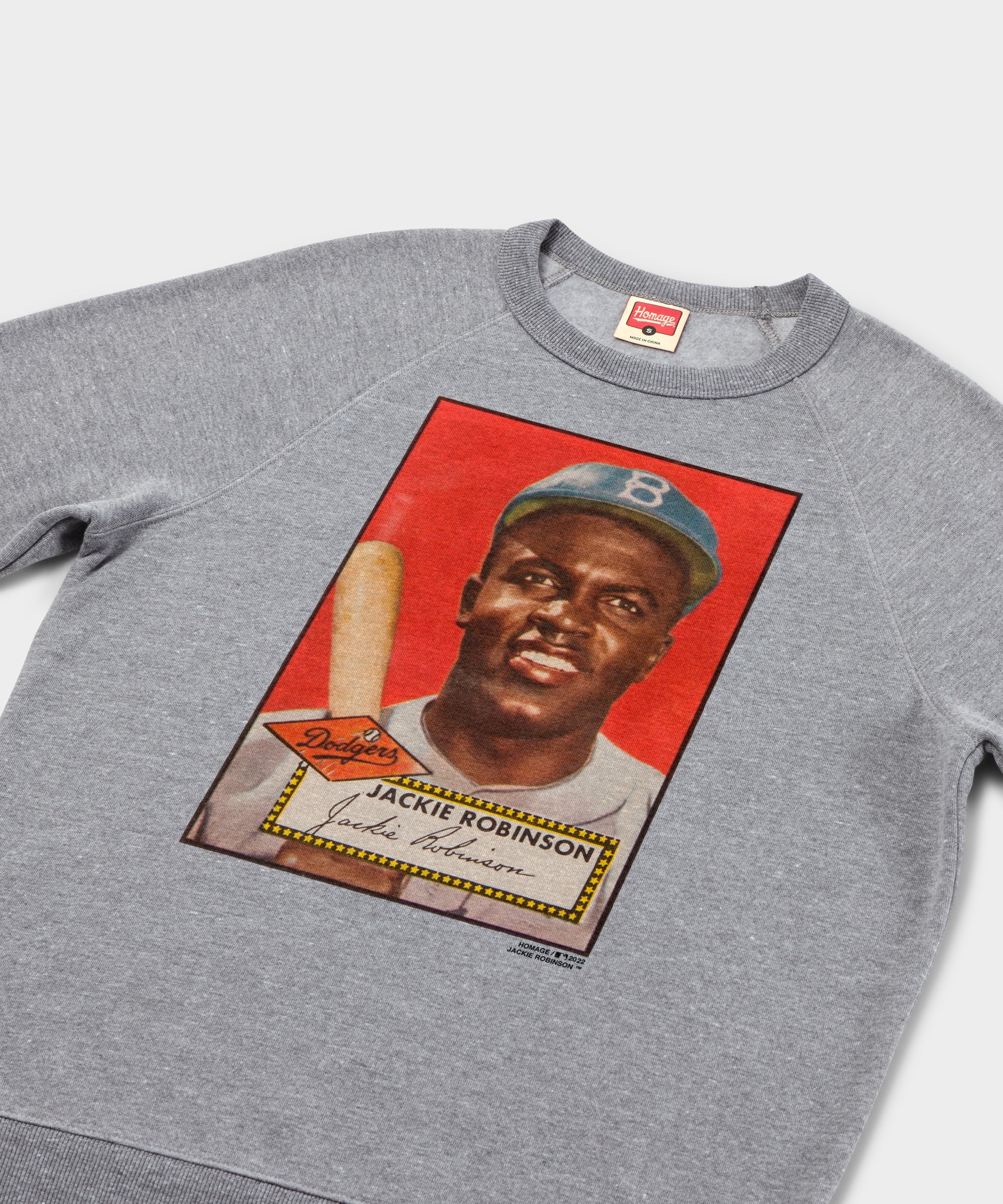 1952 Topps Baseball Jackie Robinson Dodgers Crewneck