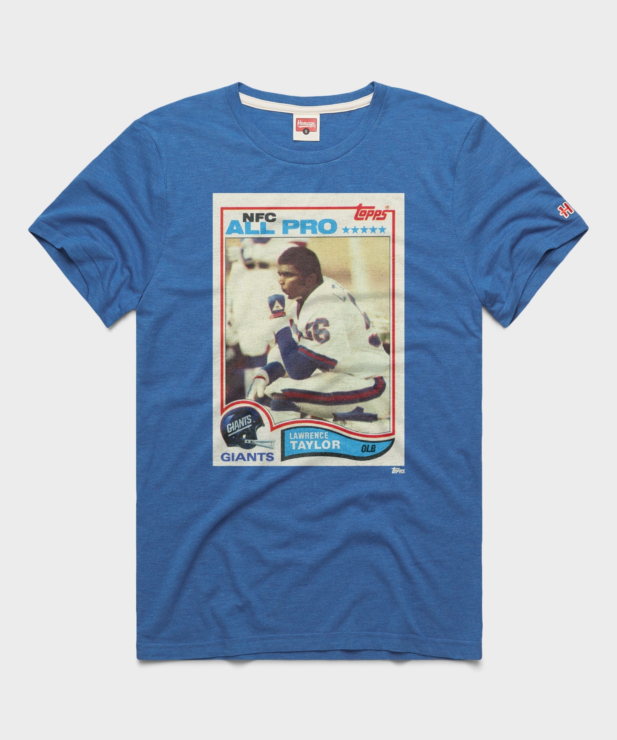 1982 Topps Football Lawrence Taylor Giants Royal Blue