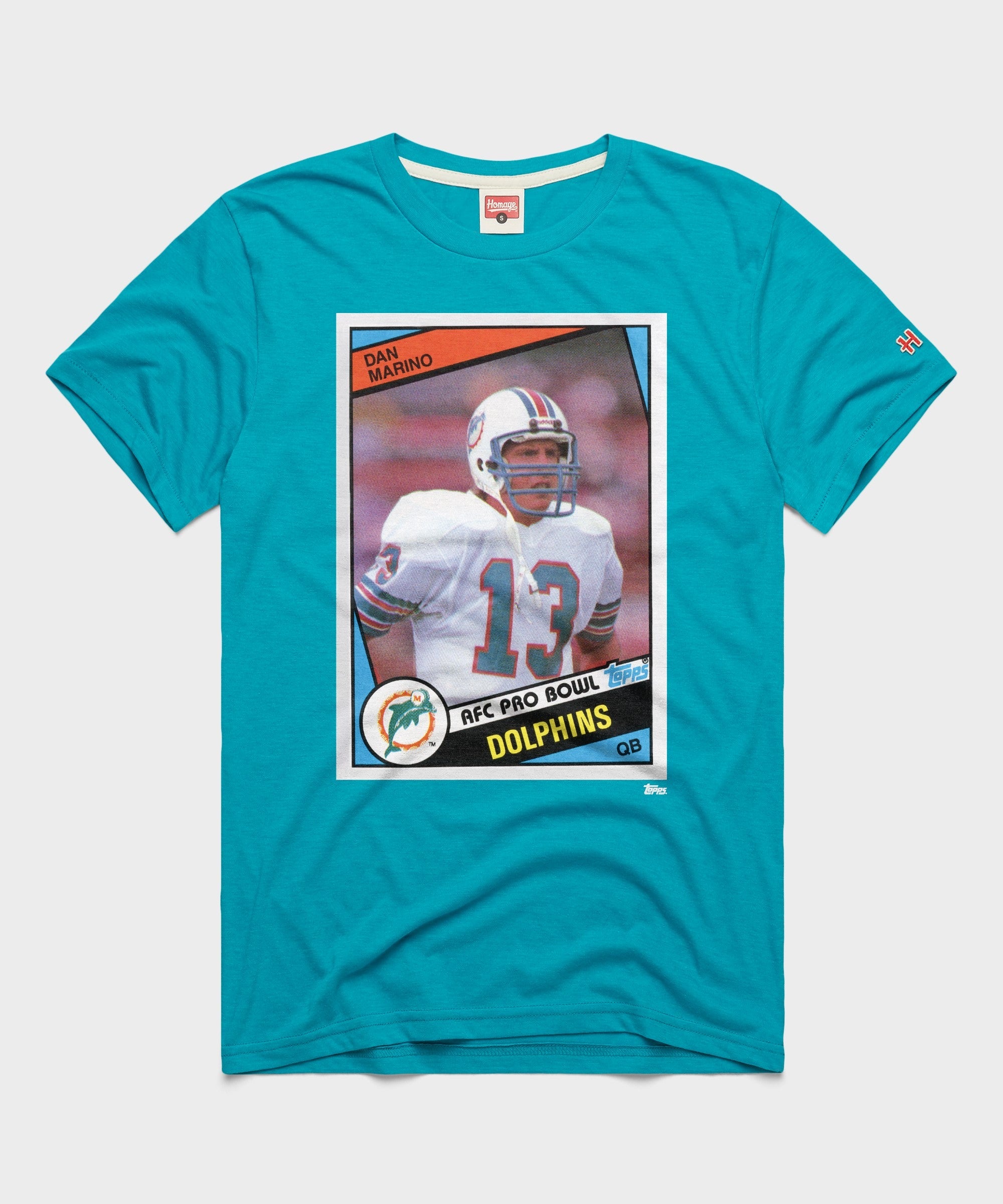 1984 Topps Football Dan Marino Dolphins Teal