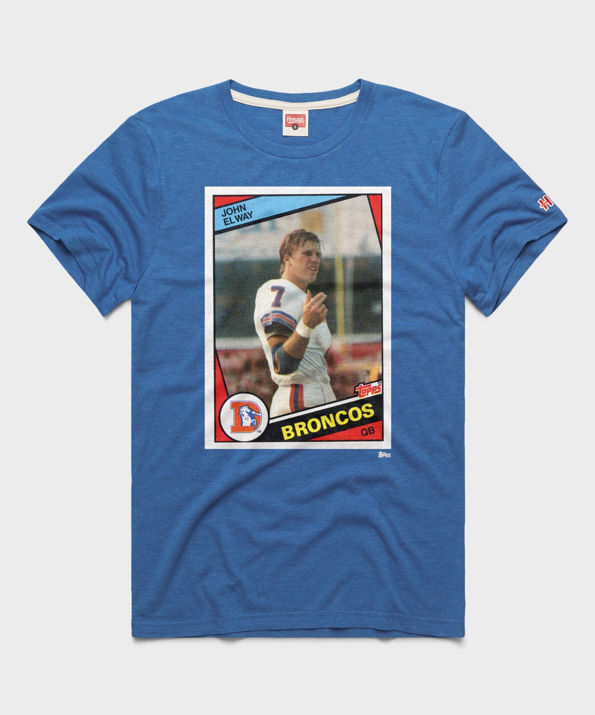 1984 Topps Football John Elway Broncos Royal Blue