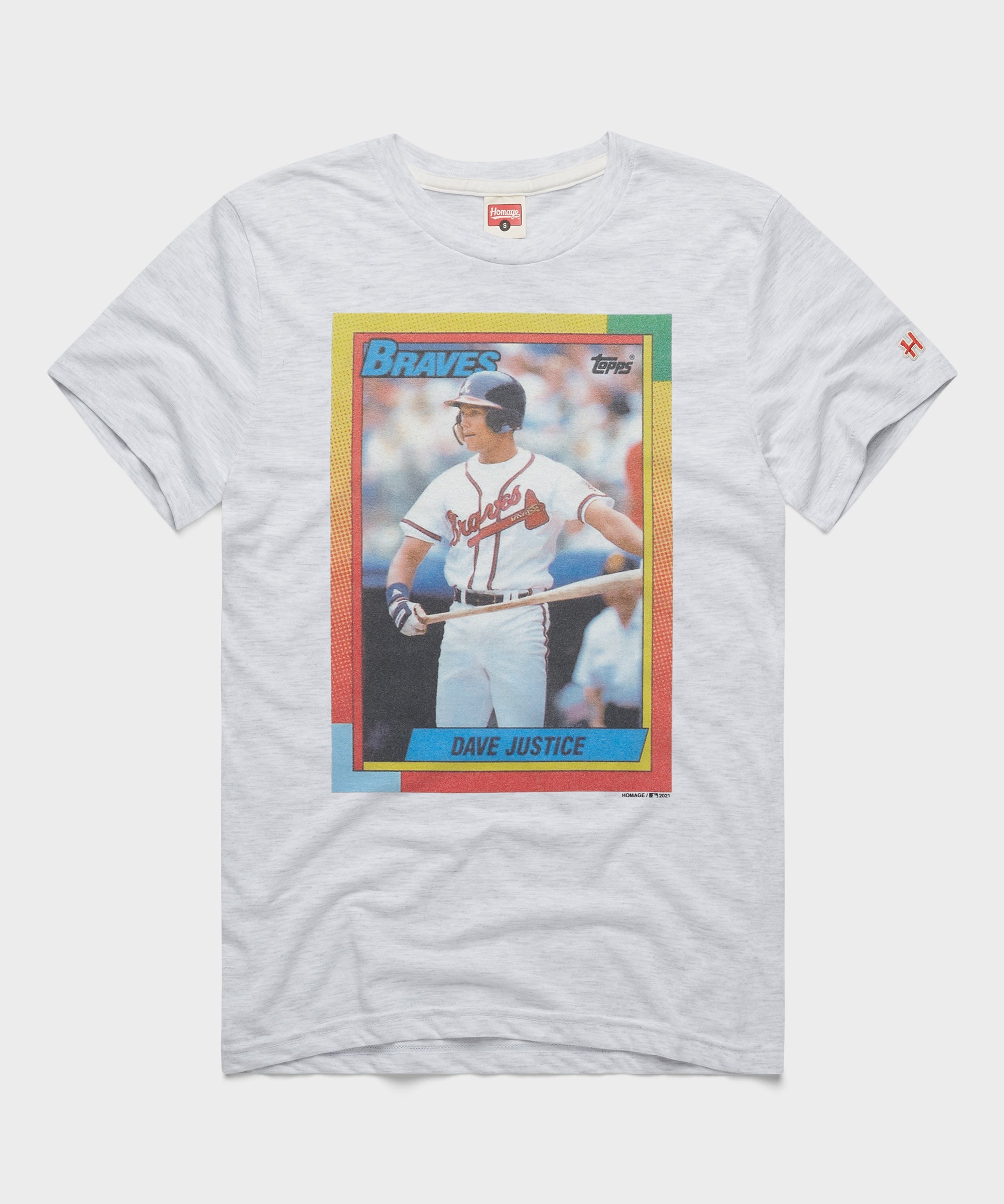 1990 Topps Baseball Dave Justice Rookie