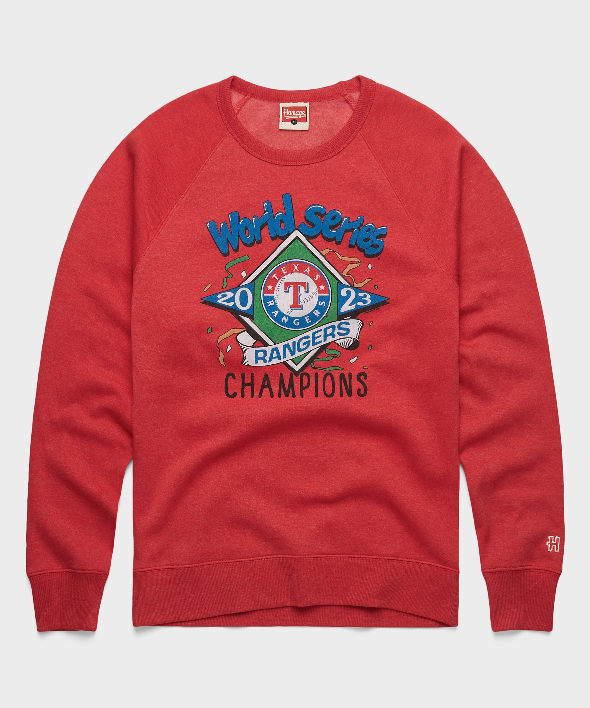 2023 World Series Champions Rangers Crewneck Red