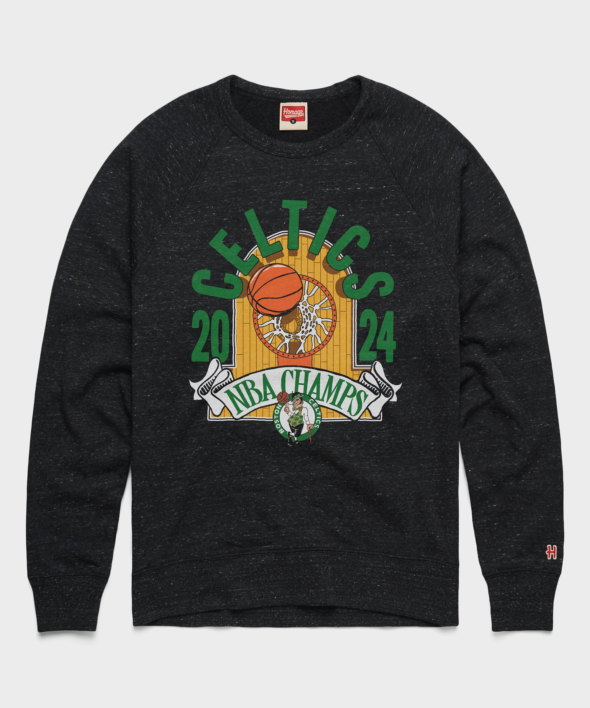 2024 NBA Champions Boston Celtics Crewneck Charcoal