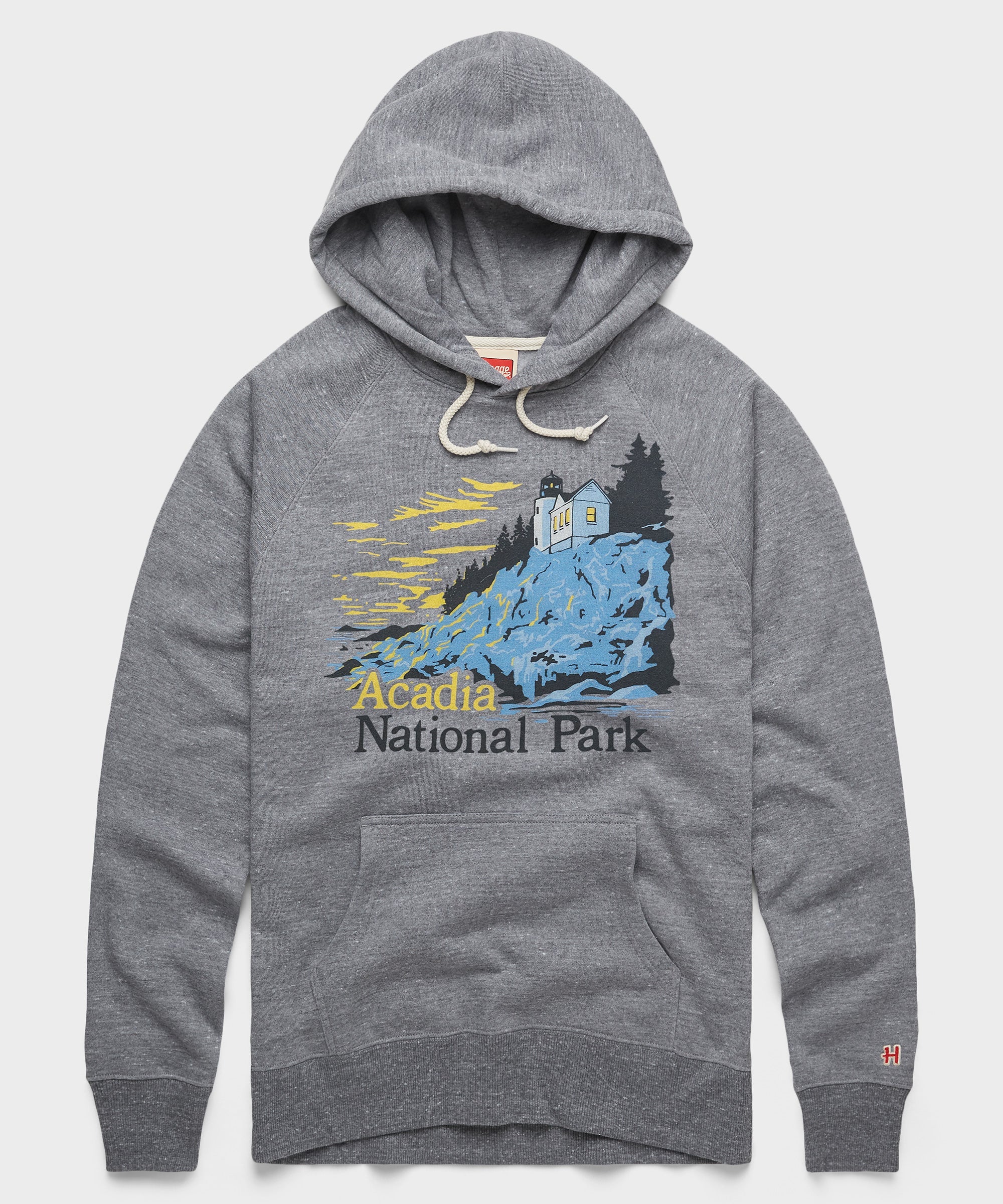 Acadia National Park Hoodie Grey
