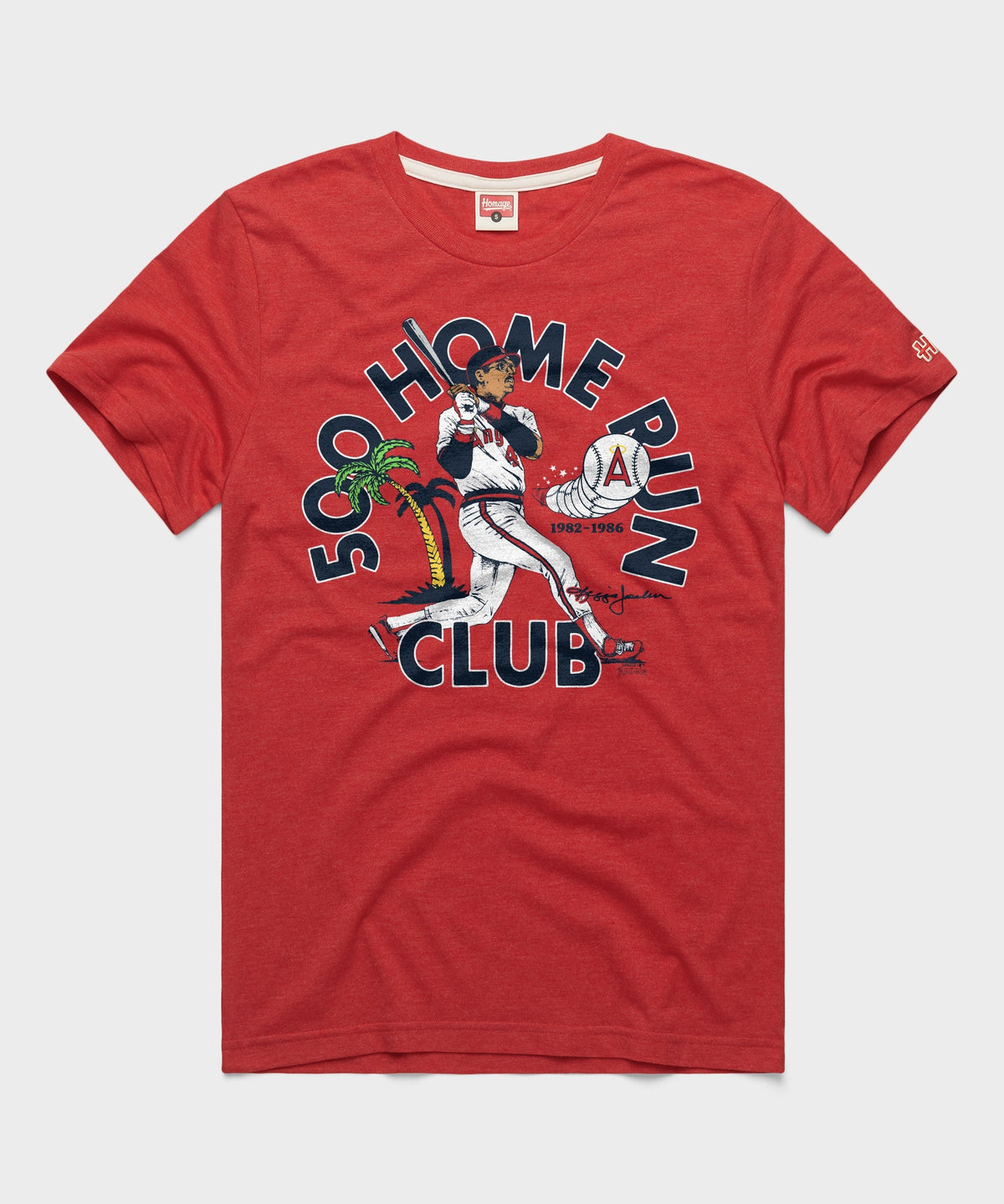 Angels Reggie Jackson 500 Home Run Club