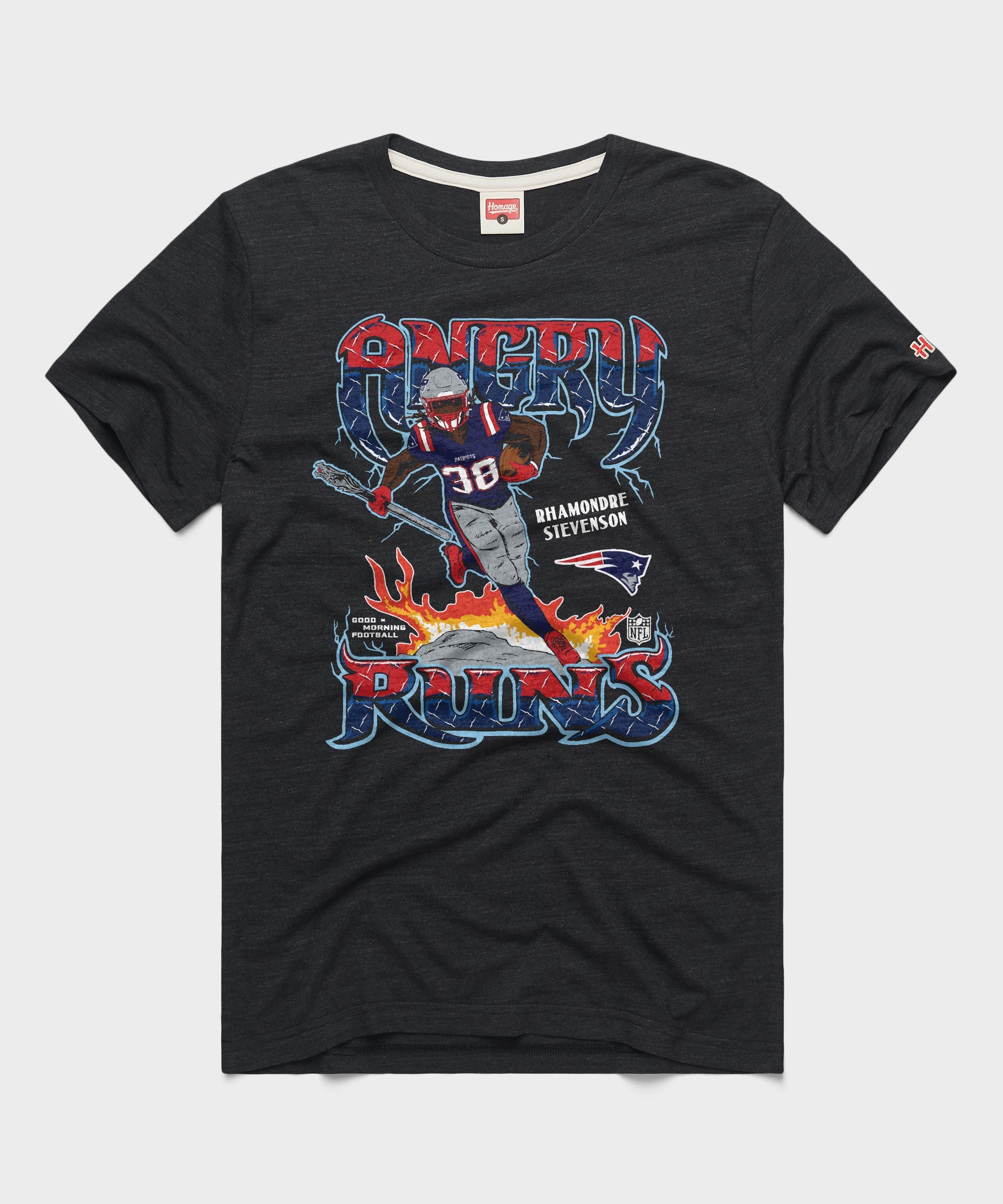 Angry Runs 2024 Patriots Rhamondre Stevenson