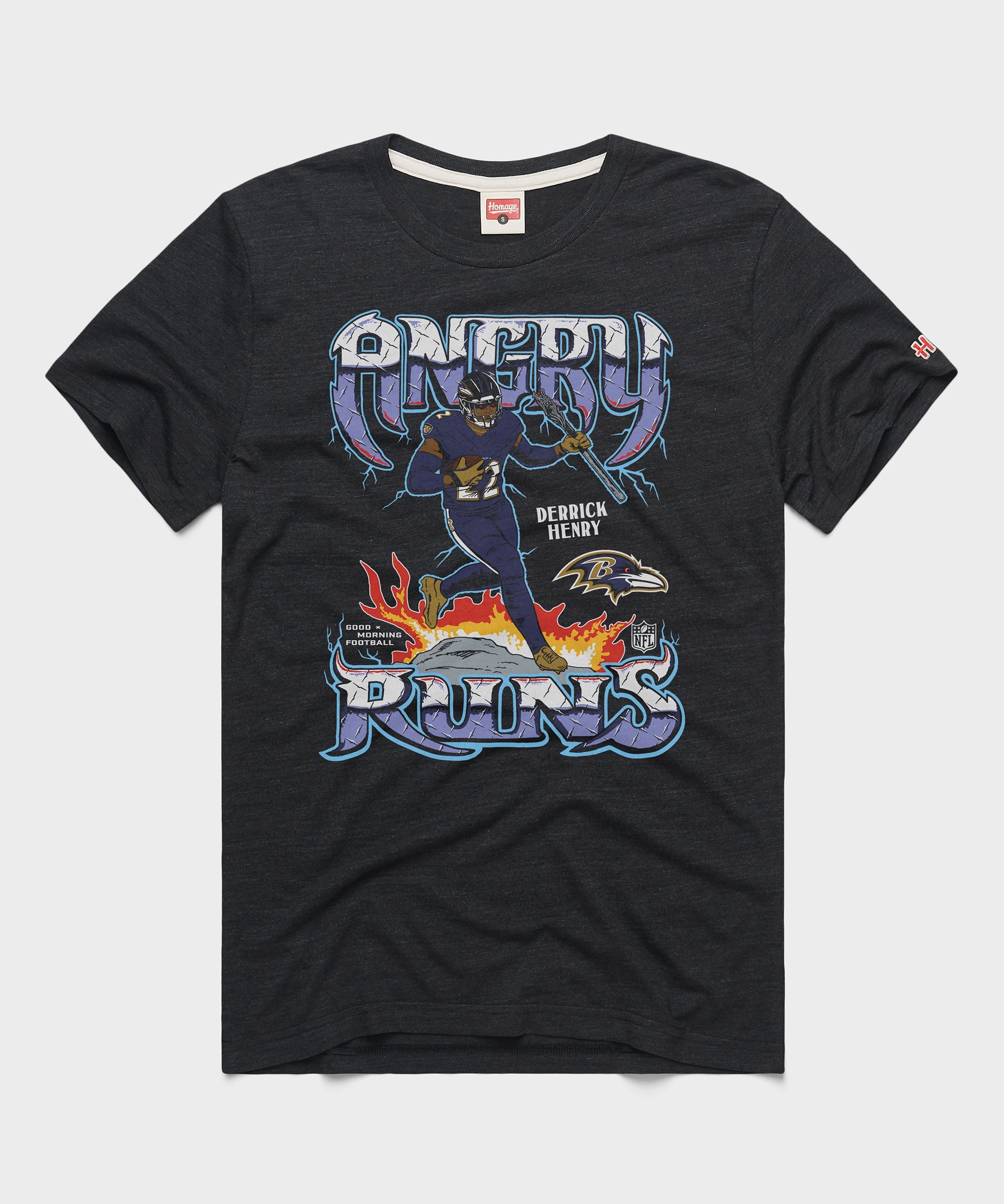 Angry Runs 2024 Ravens Derrick Henry Charcoal