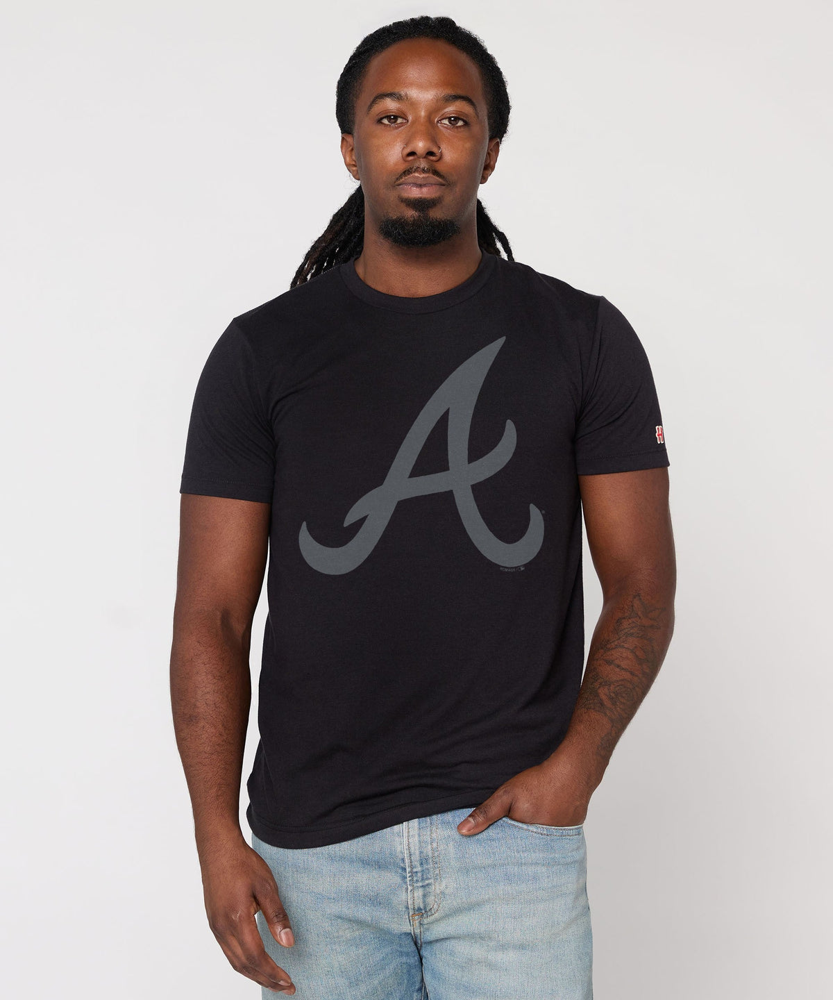 atlanta braves cap logo '81 blackout