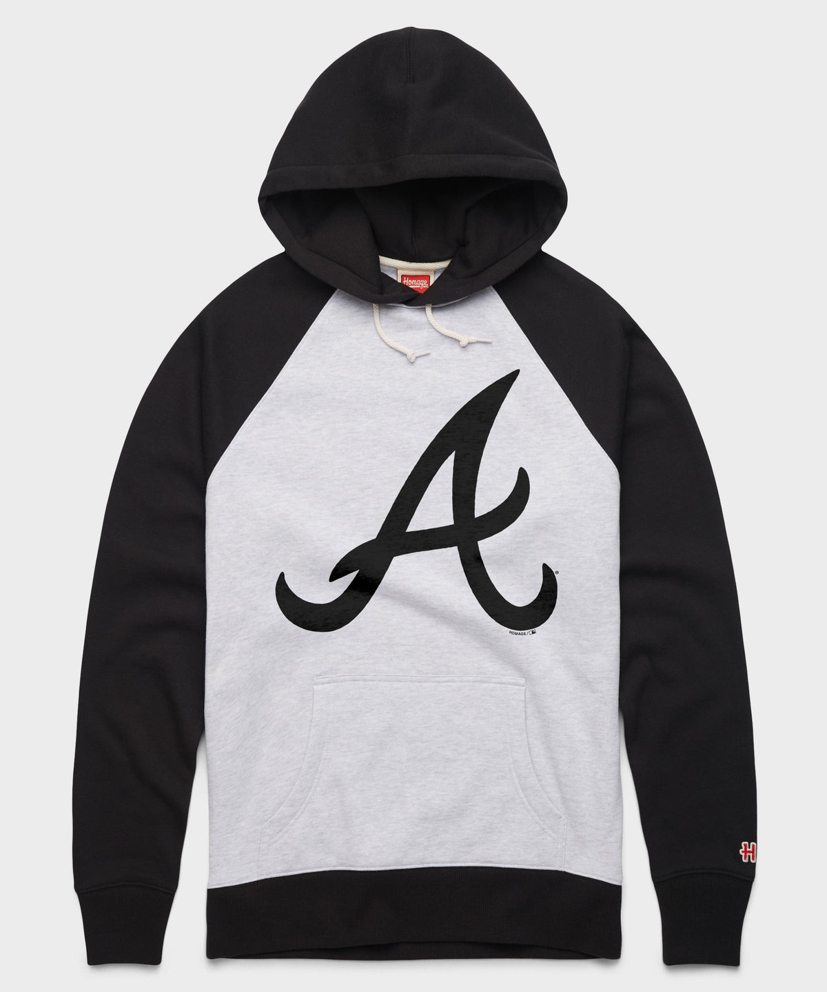 Atlanta Braves Cap Logo '81 Blackout Colorblock Hoodie