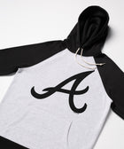 Atlanta Braves Cap Logo '81 Blackout Colorblock Hoodie