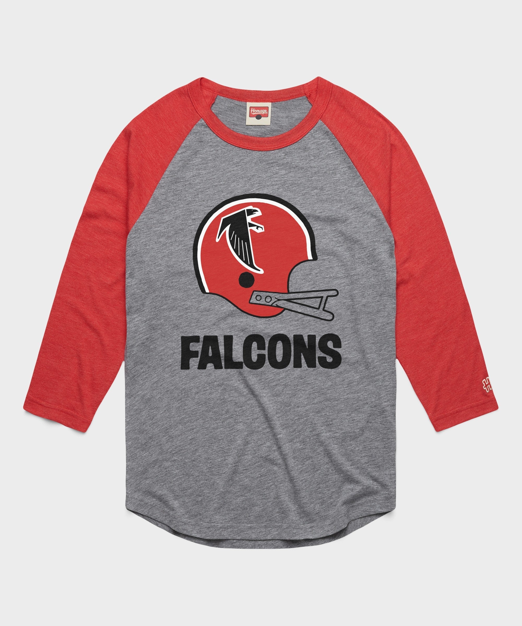 atlanta falcons big helmet raglan