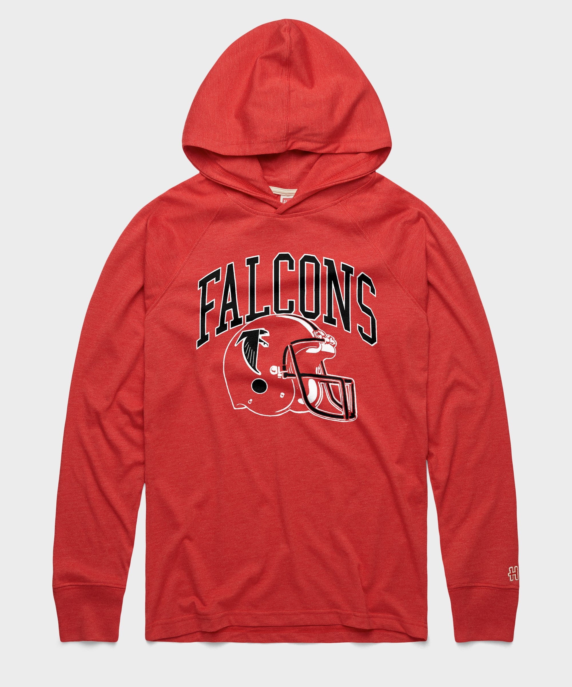 Atlanta Falcons Helmet Retro Lightweight Hoodie