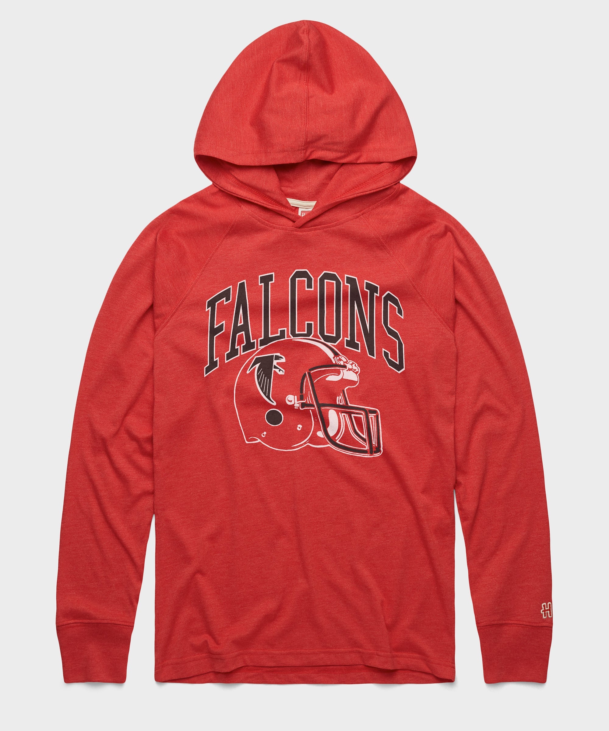 Atlanta Falcons Helmet Retro Lightweight Hoodie