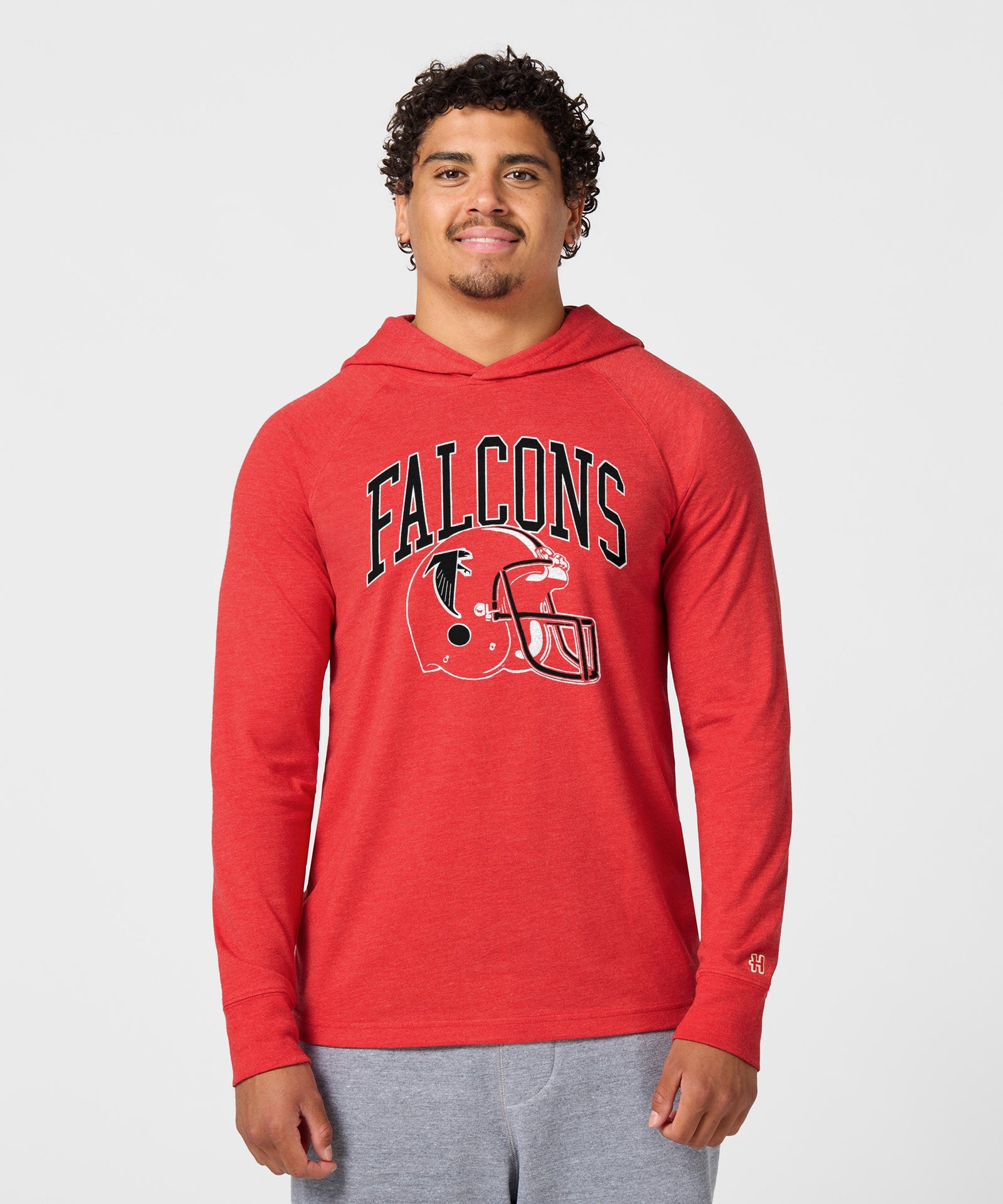 Atlanta Falcons Helmet Retro Lightweight Hoodie