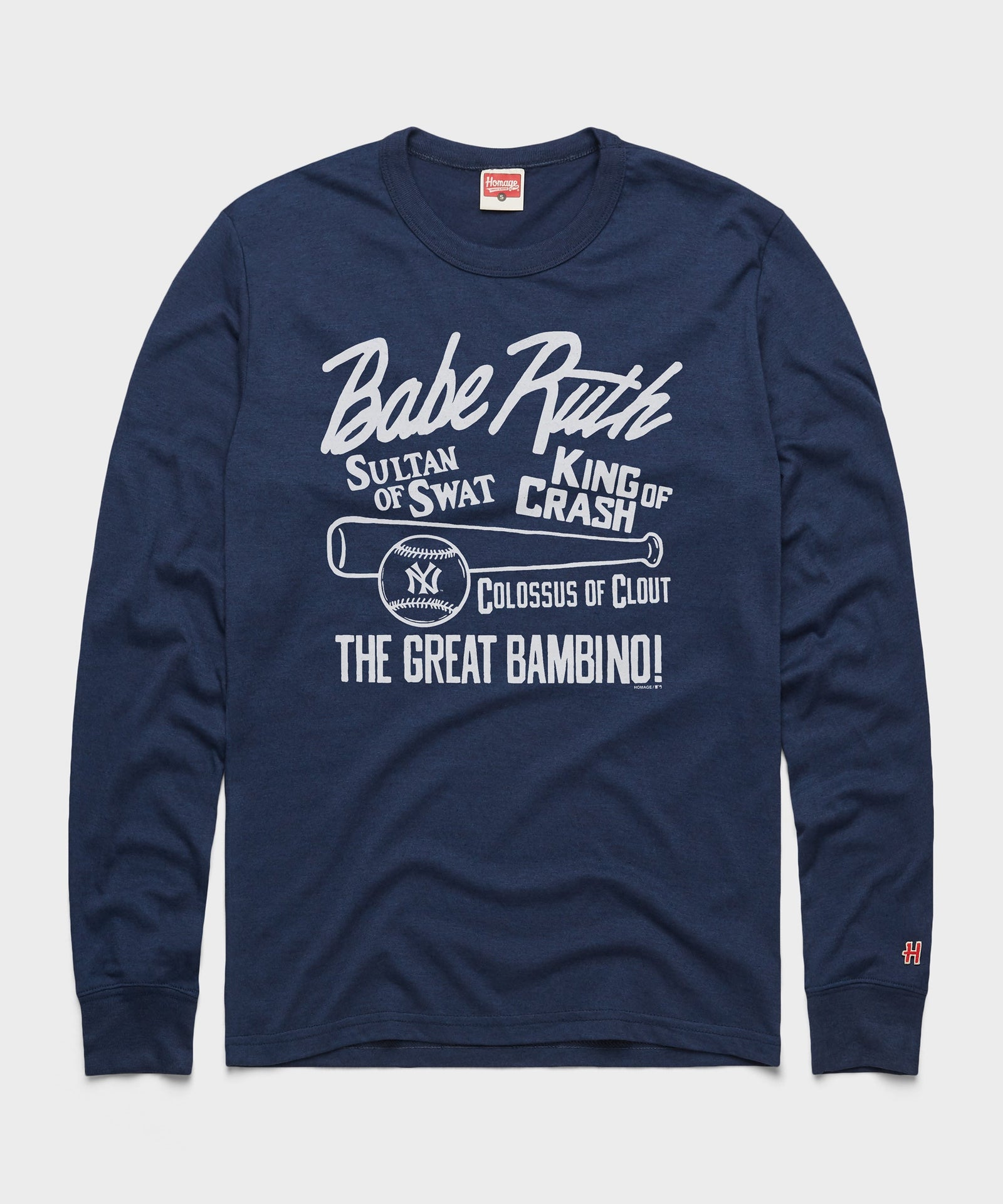 Babe Ruth Nicknames Long Sleeve Tee