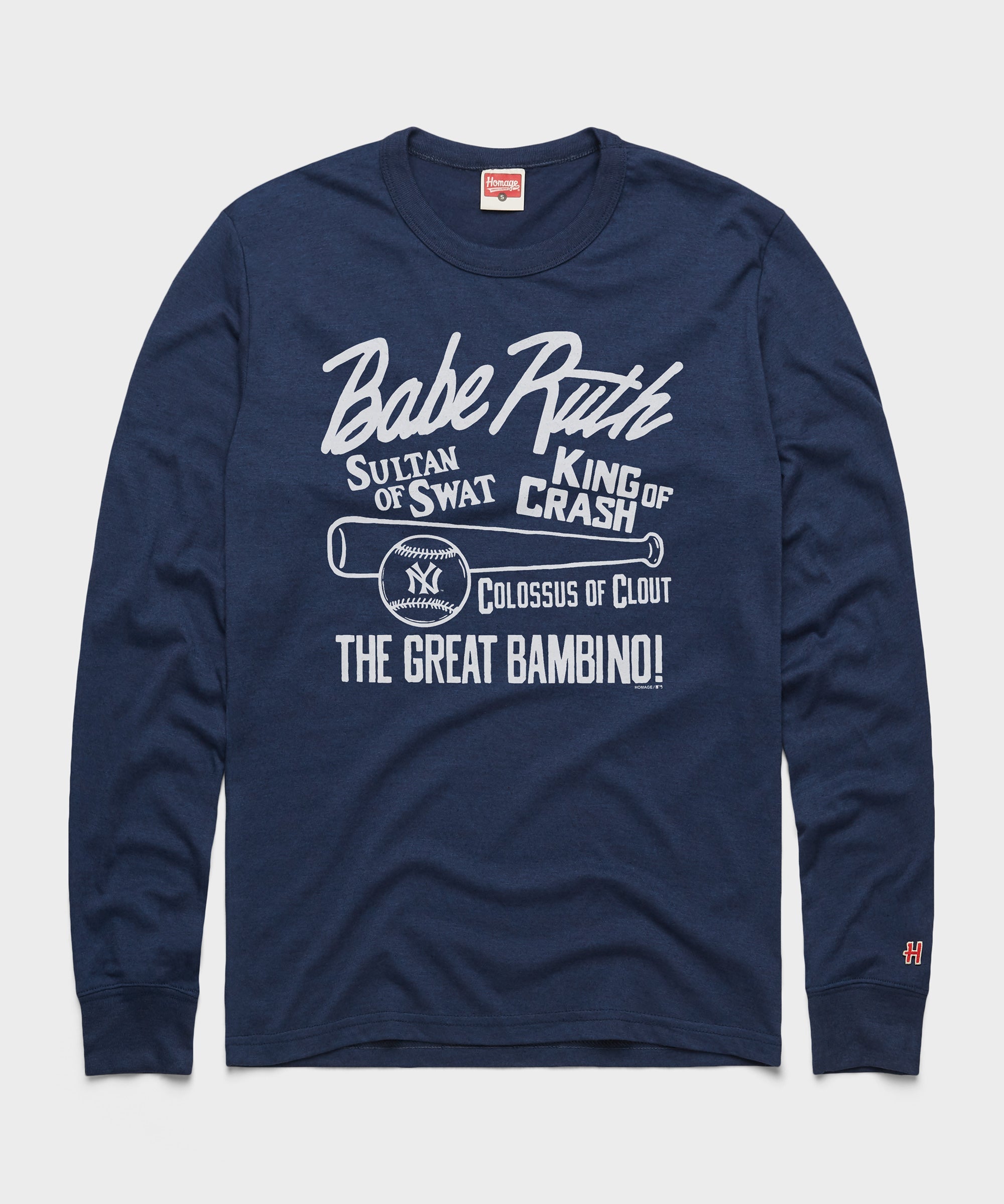 Babe Ruth Nicknames Long Sleeve Tee