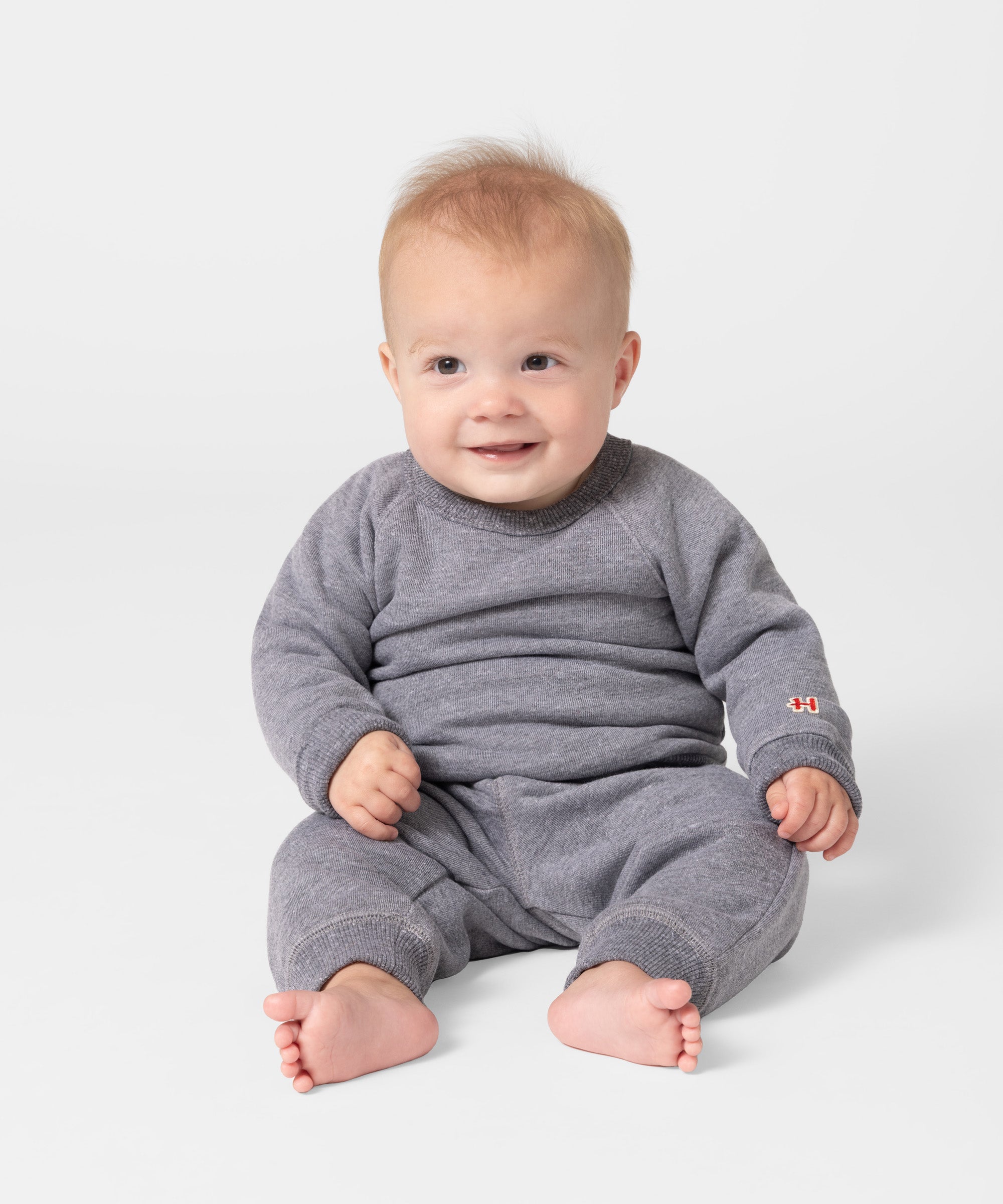 Baby Go-To Crewneck Grey