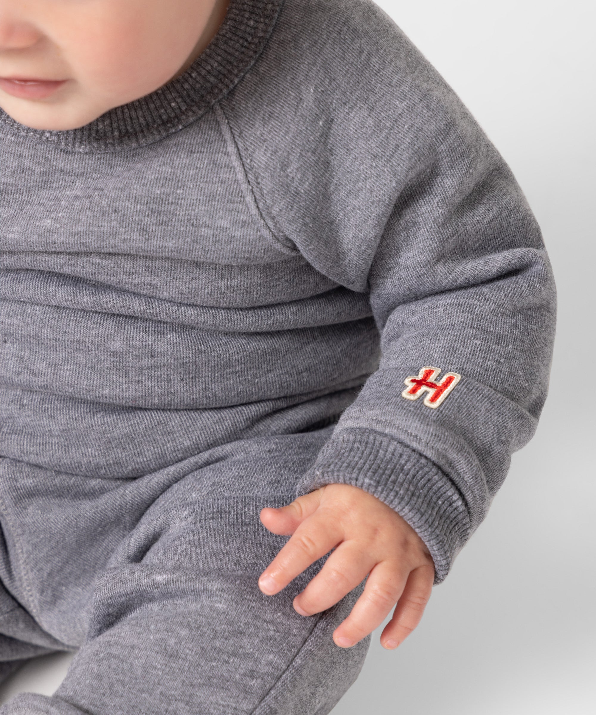 Baby Go-To Crewneck Grey