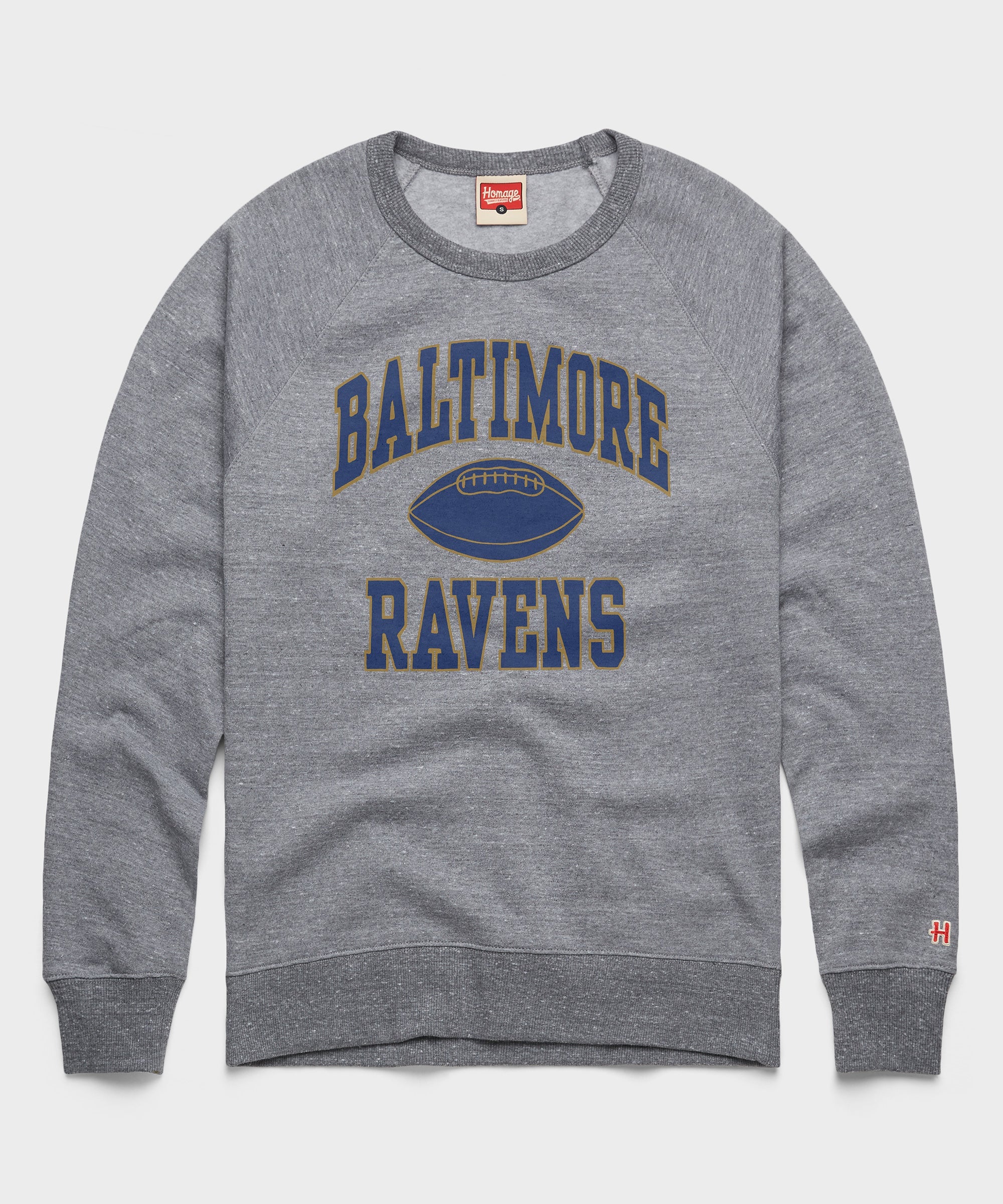Baltimore Ravens Gridiron Crewneck Grey