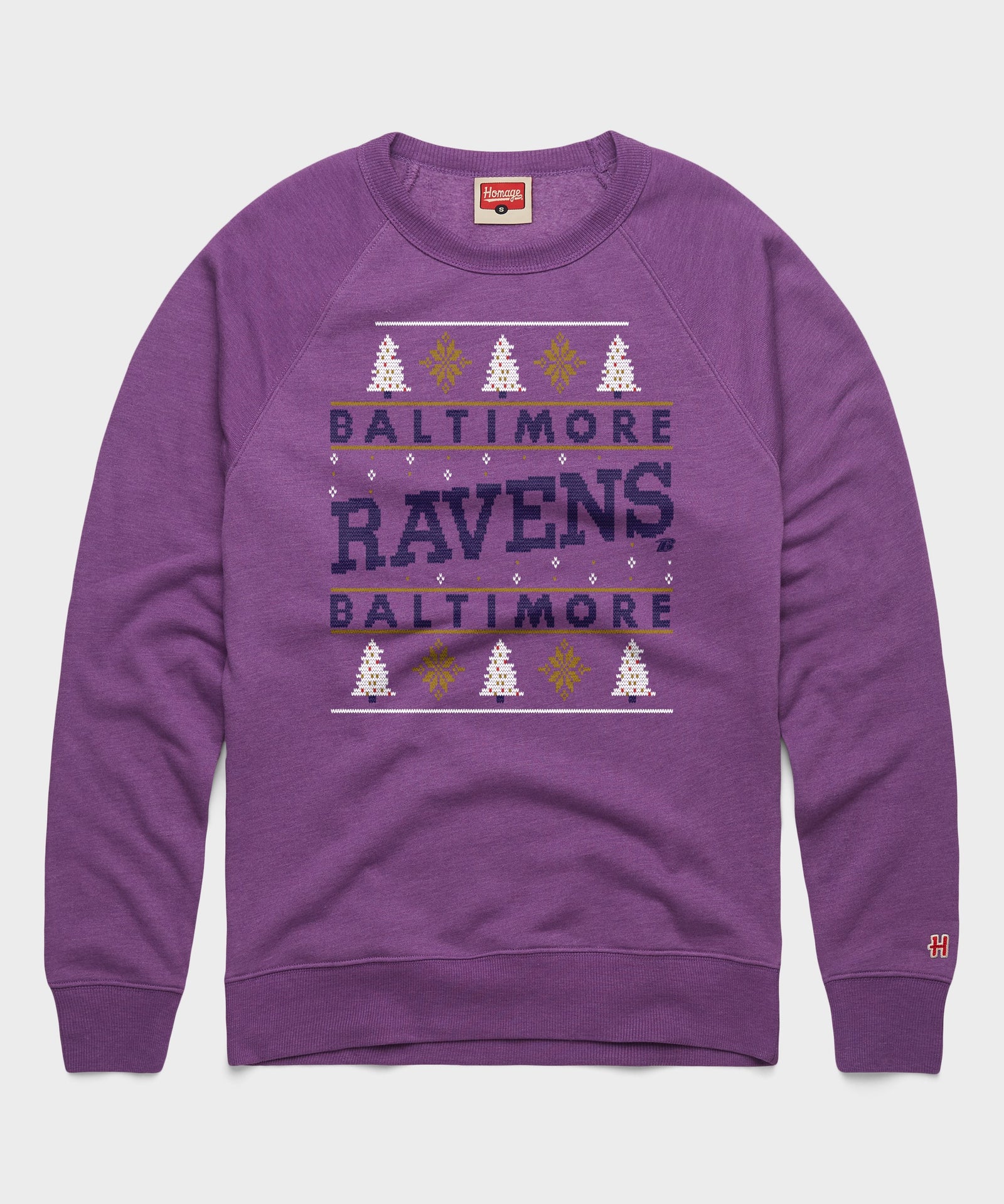Baltimore Ravens Holiday Crewneck