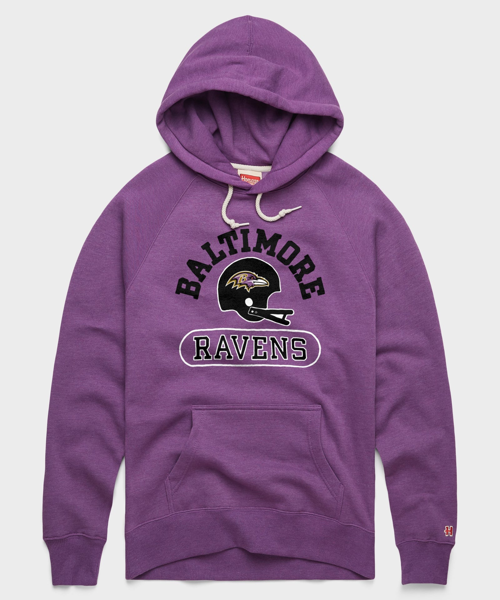 Baltimore Ravens Throwback Helmet Hoodie