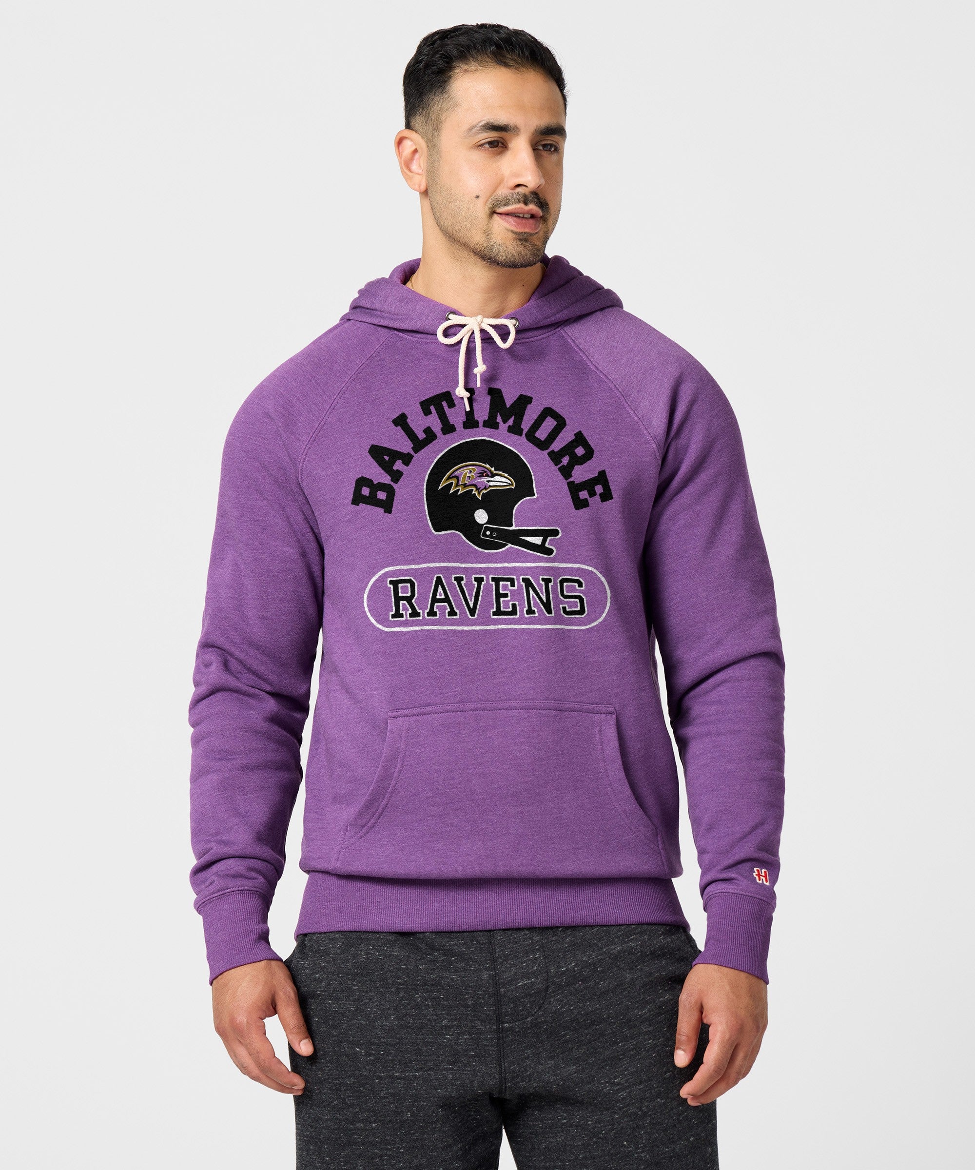 Baltimore Ravens Throwback Helmet Hoodie